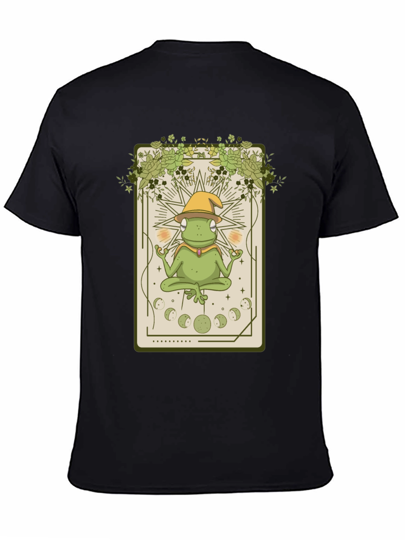 Frog Wizard Tarot Card T-Shirt - Mystical Toad Tee
