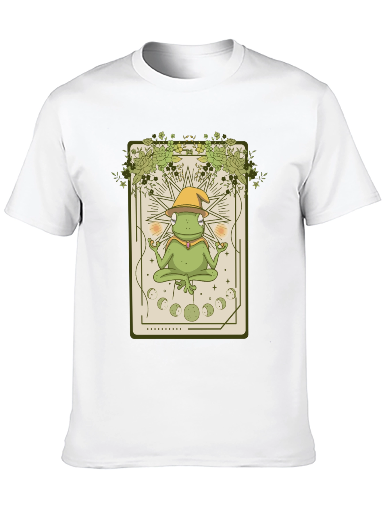 Frog Wizard Tarot Card T-Shirt - Mystical Toad Tee