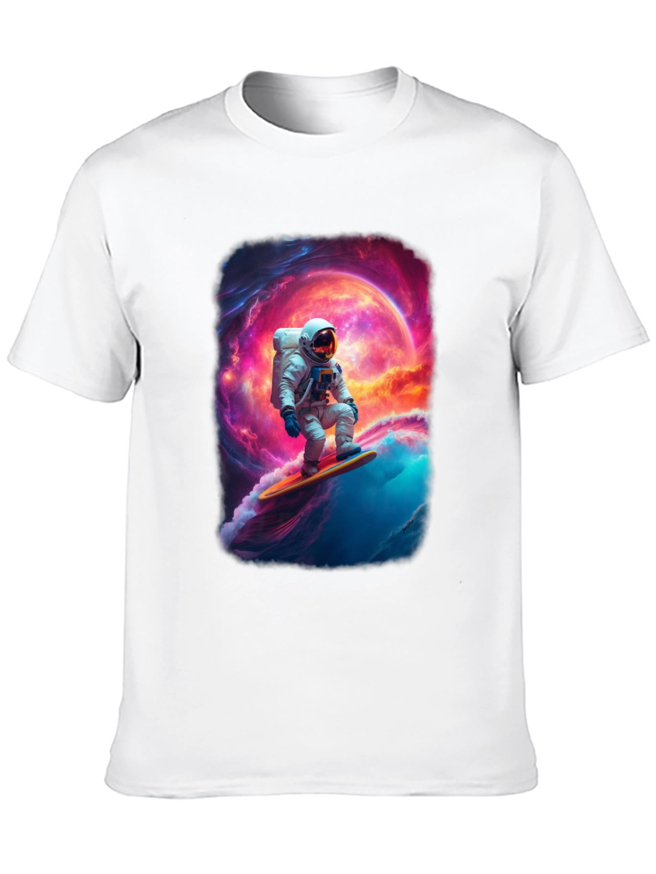 Astronaut Surfing Graphic T-Shirt