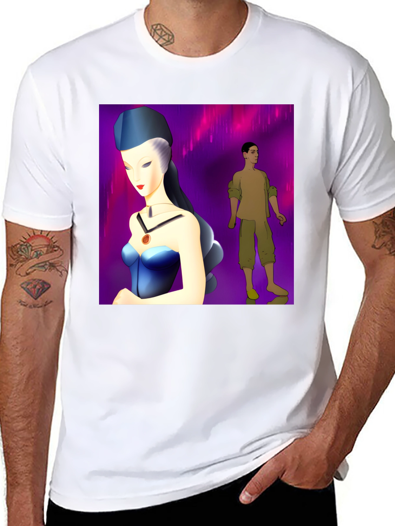 Artsy Graphic Tee - Unique Character Design