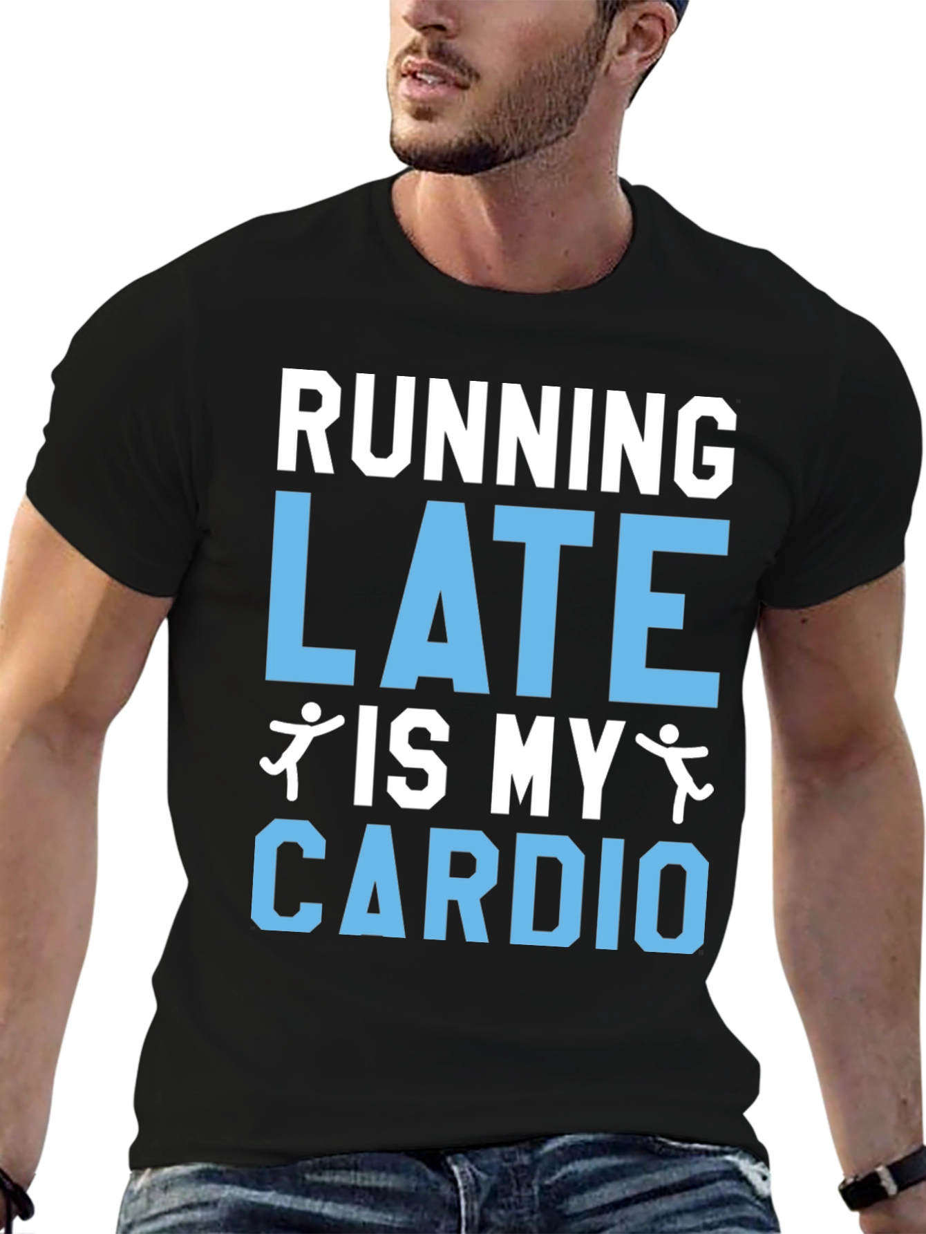Running Late Cardio Graphic Tee Shirt