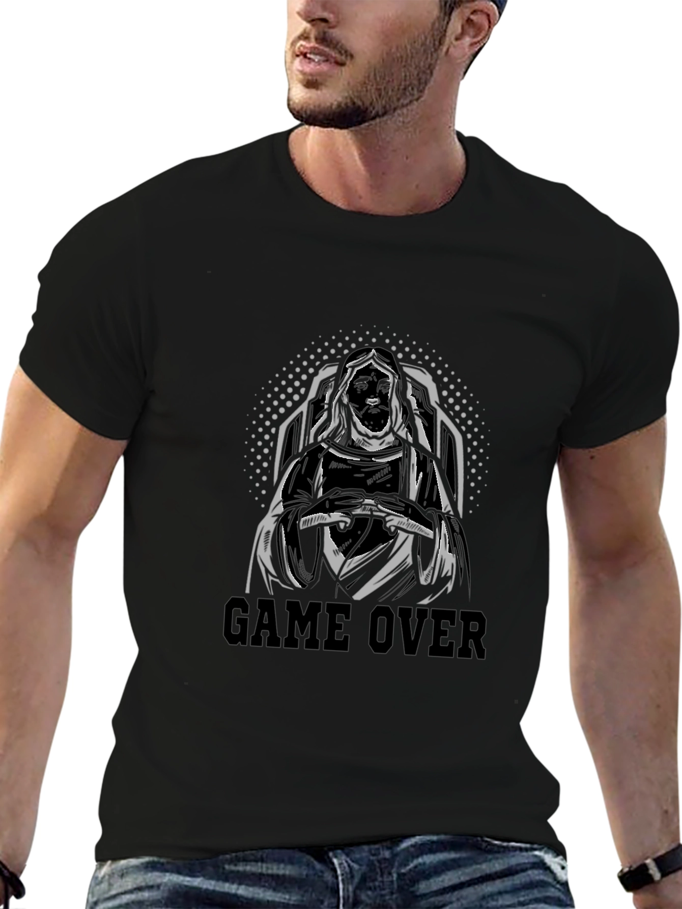 Game Over T-Shirt - Grim Reaper Gamer Design