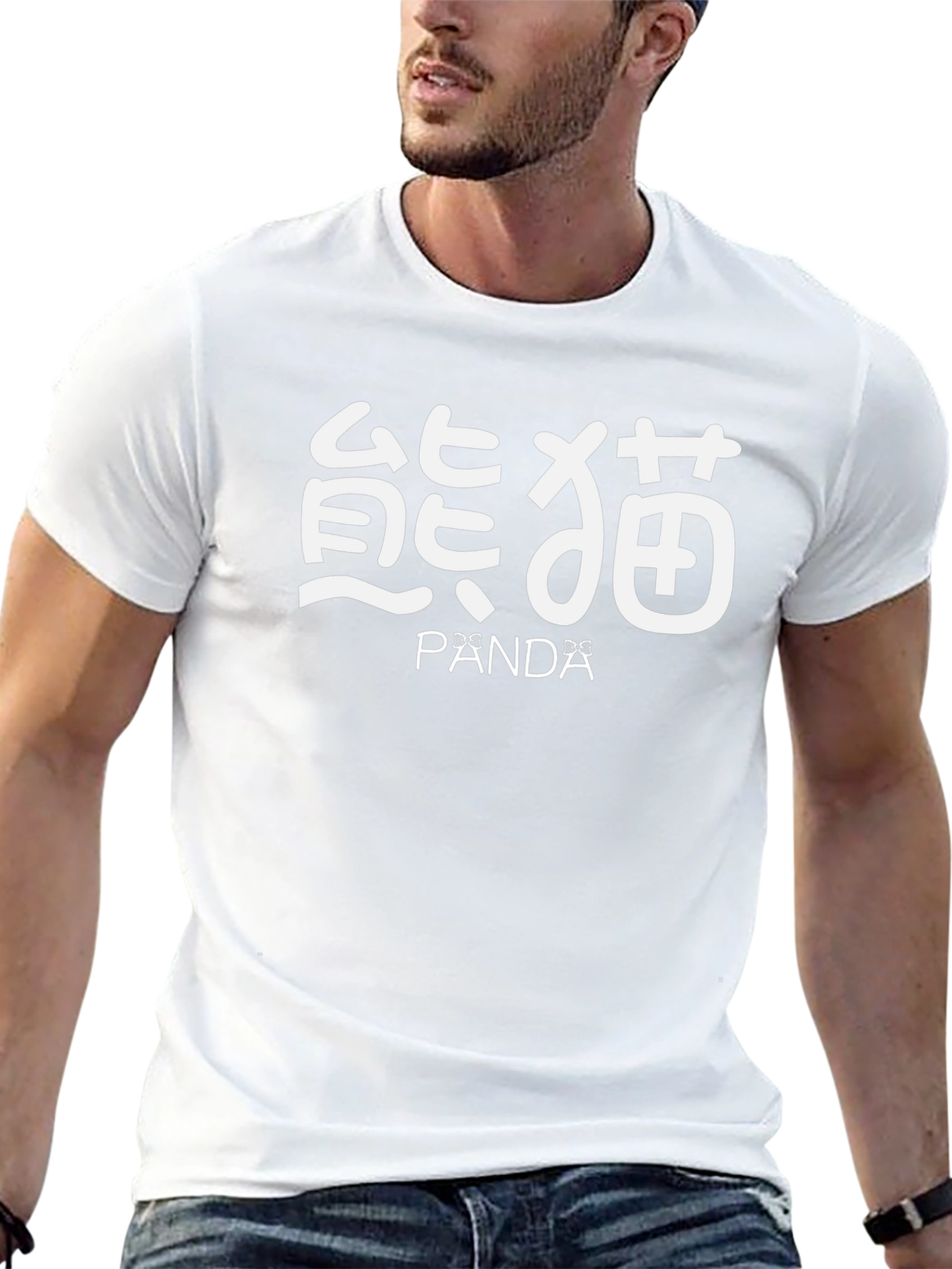 Panda Graphic Tee - Kanji Design