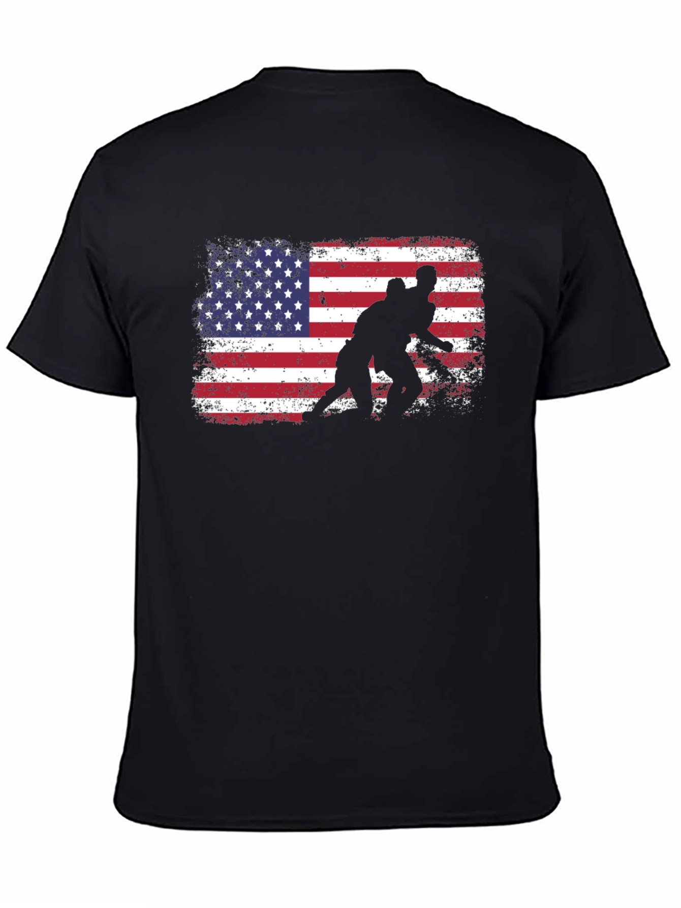 Wrestling American Flag T-Shirt