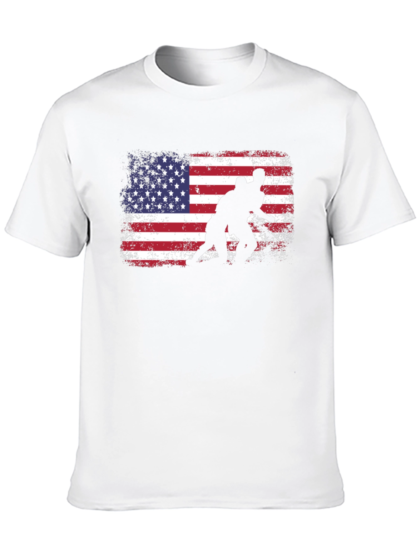 Wrestling American Flag T-Shirt