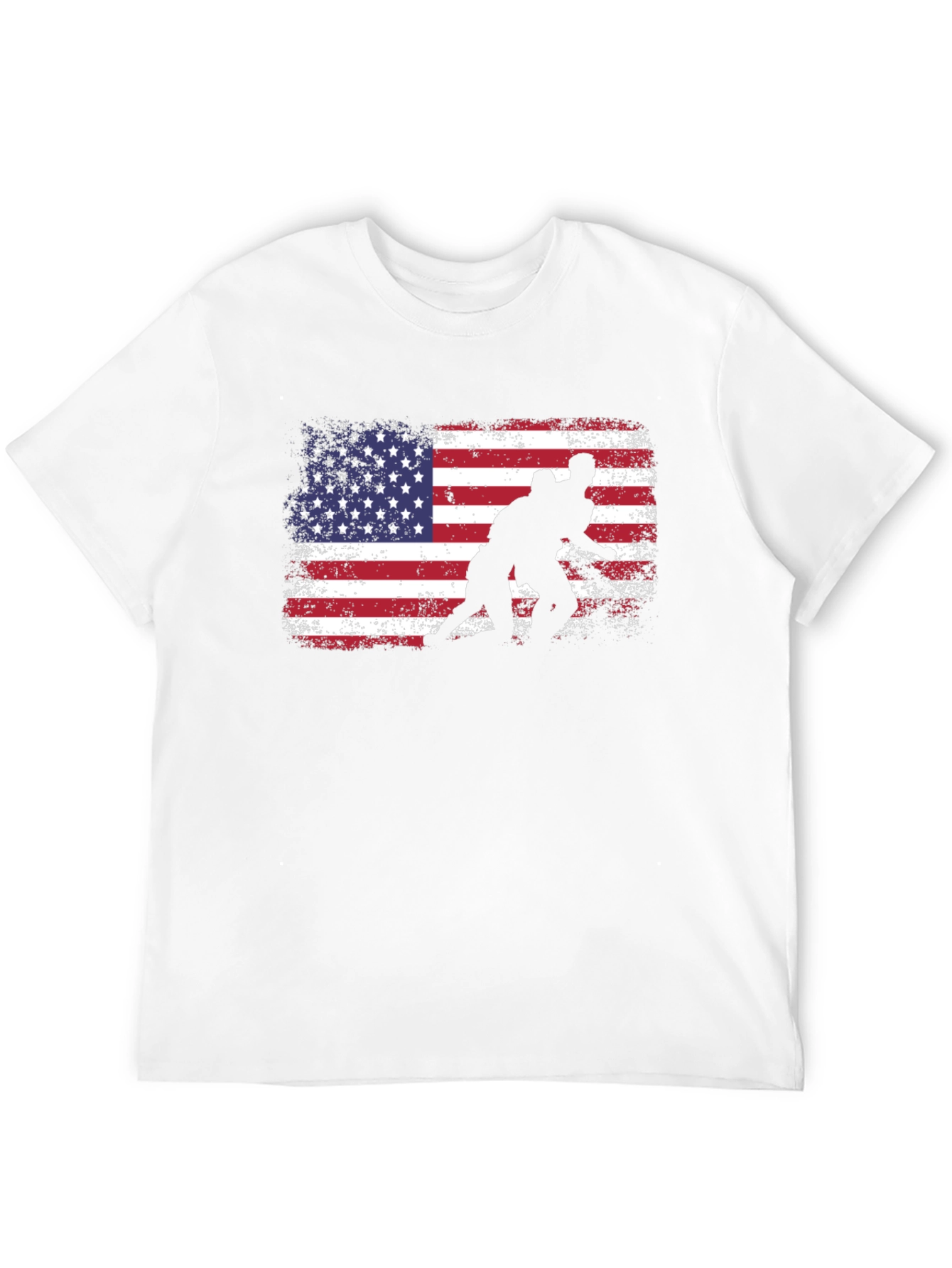 Wrestling American Flag T-Shirt
