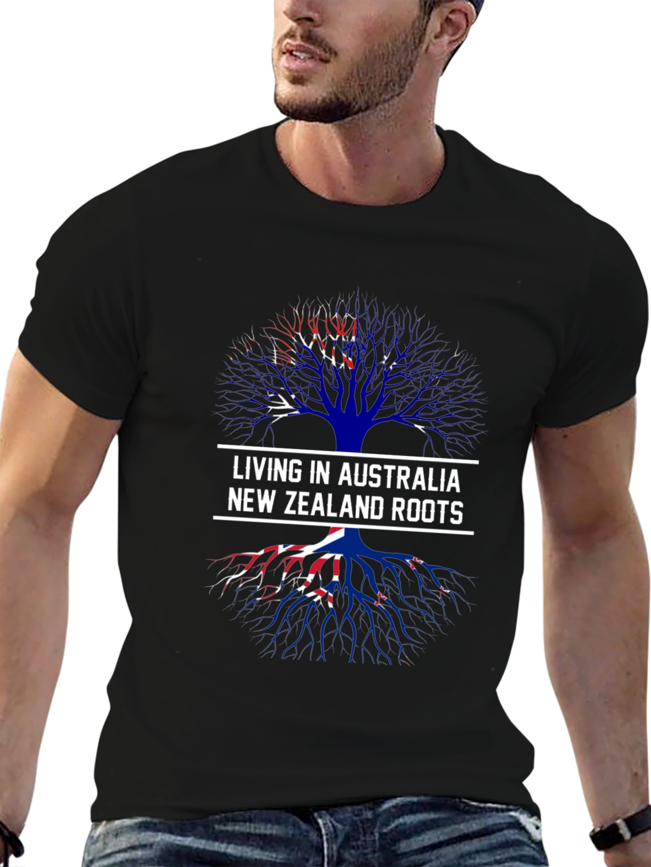 Living in Australia New Zealand Roots T-Shirt