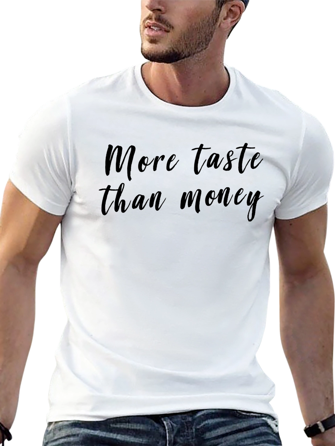 More Taste Than Money Black Graphic Tee