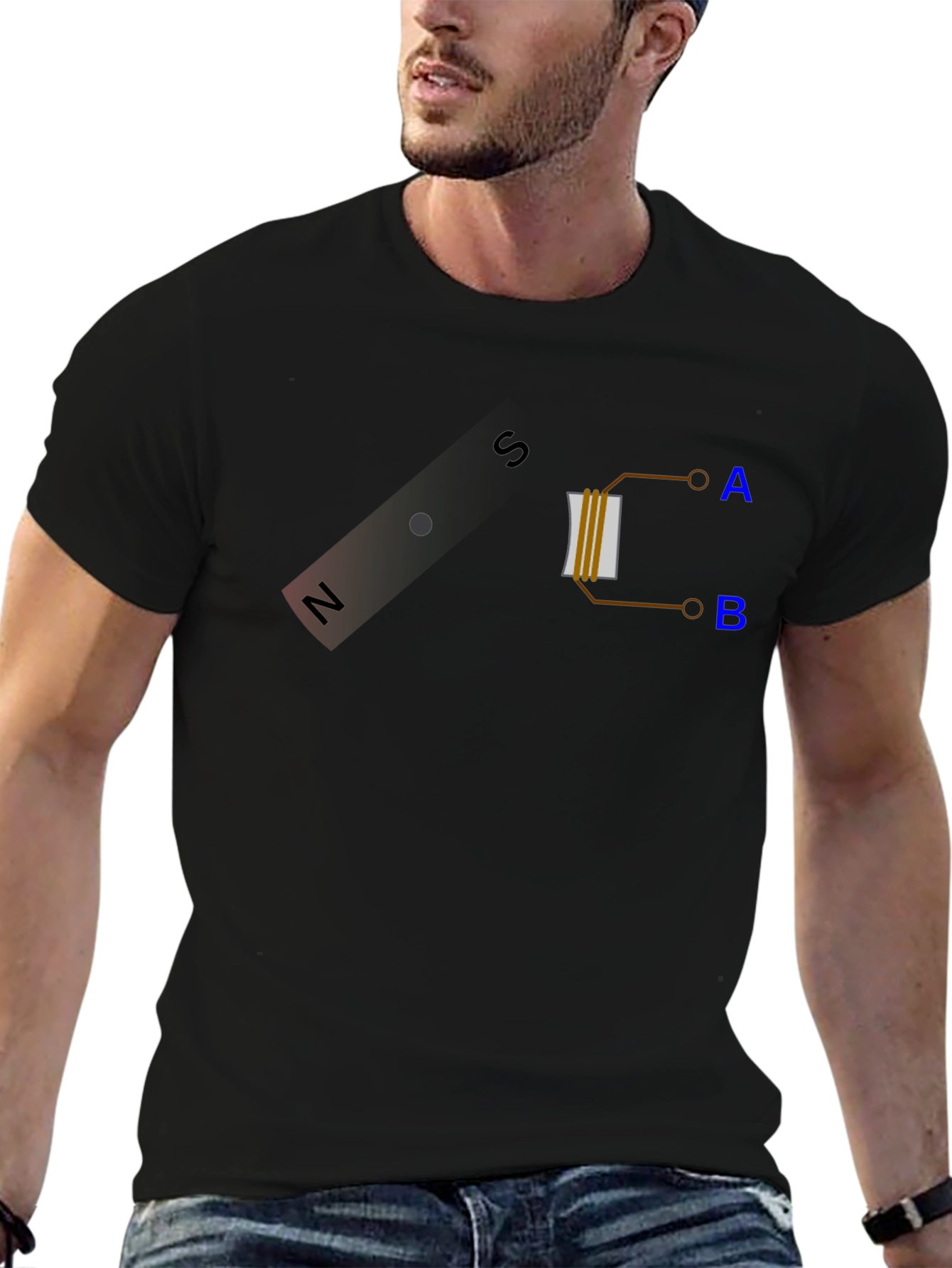 Electromagnet Physics Graphic T-Shirt - Science Nerd Tee