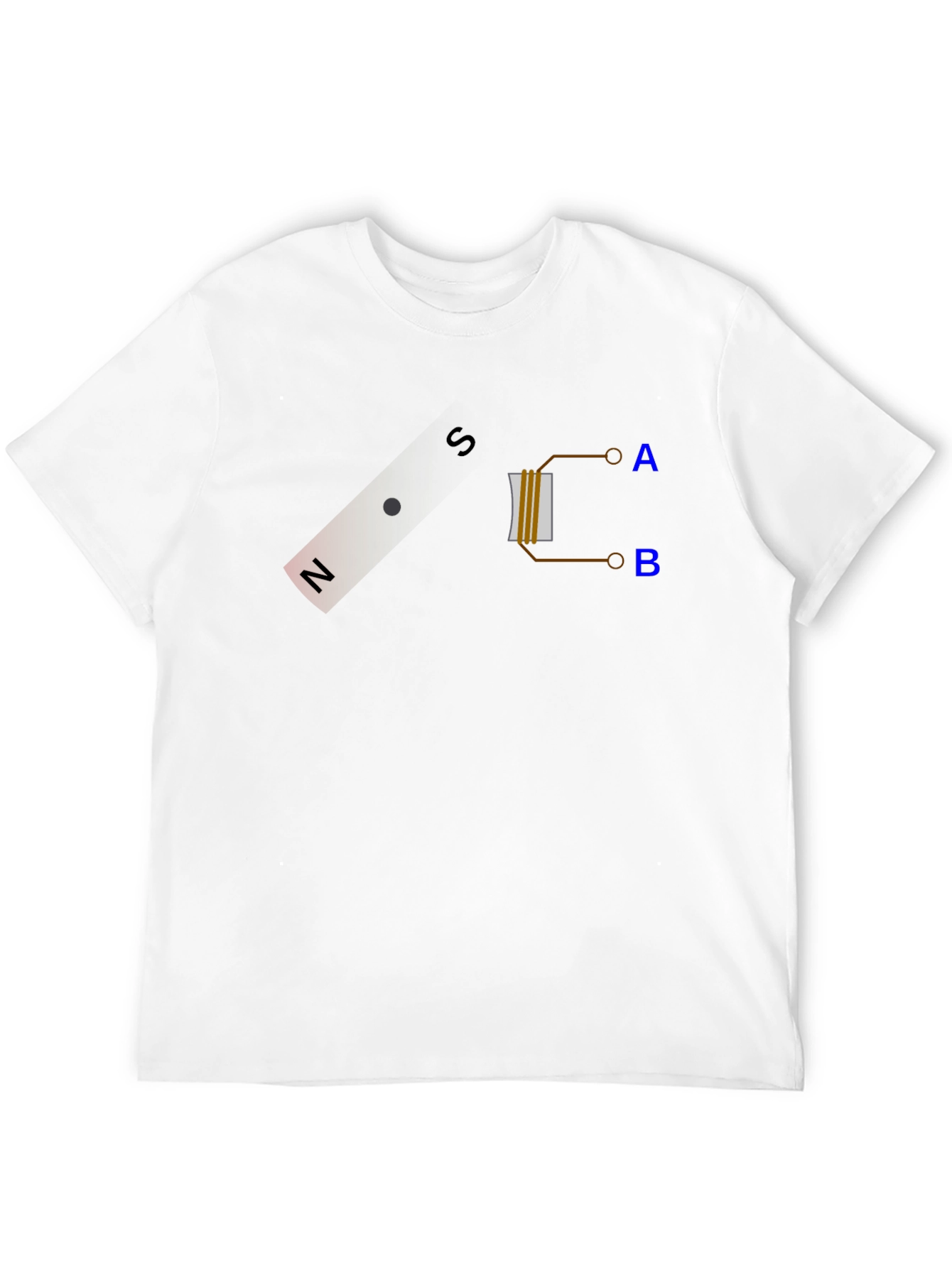 Electromagnet Physics Graphic T-Shirt - Science Nerd Tee