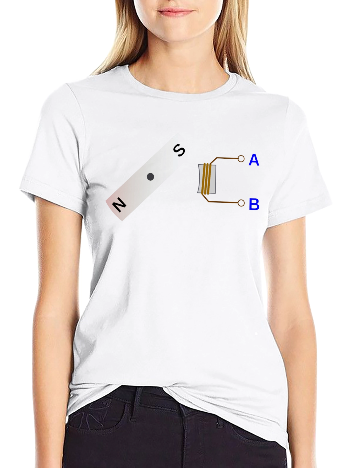 Electromagnet Physics Graphic T-Shirt - Science Nerd Tee