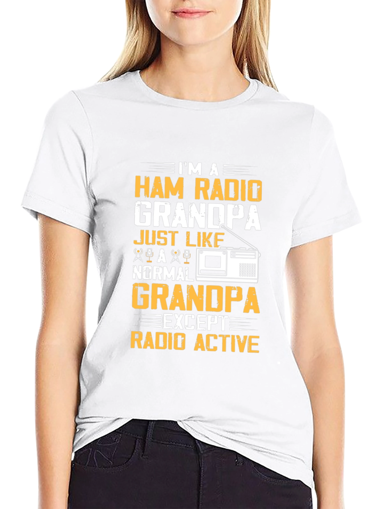 Ham Radio Grandpa T-Shirt - Radio Active Funny Tee