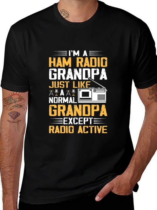 Ham Radio Grandpa T-Shirt - Radio Active Funny Tee