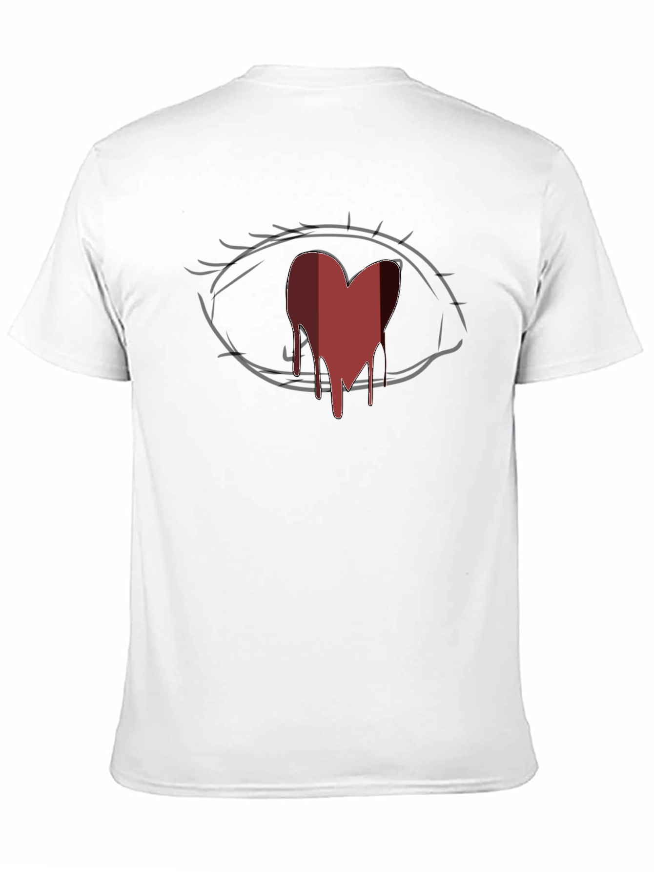 Bleeding Heart Eye Graphic Tee - Unisex Soft Cotton