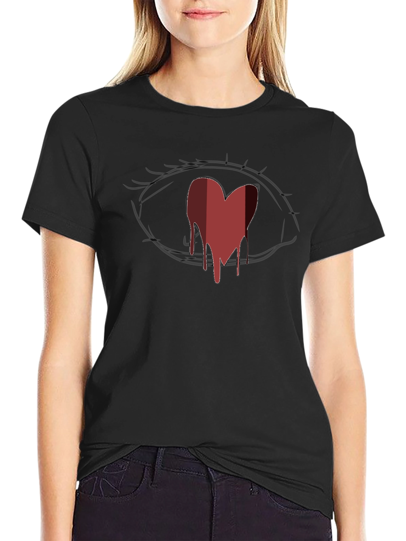 Bleeding Heart Eye Graphic Tee - Unisex Soft Cotton