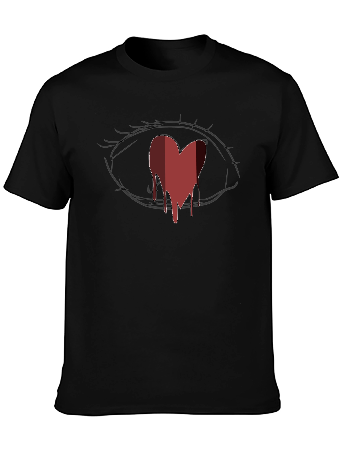 Bleeding Heart Eye Graphic Tee - Unisex Soft Cotton