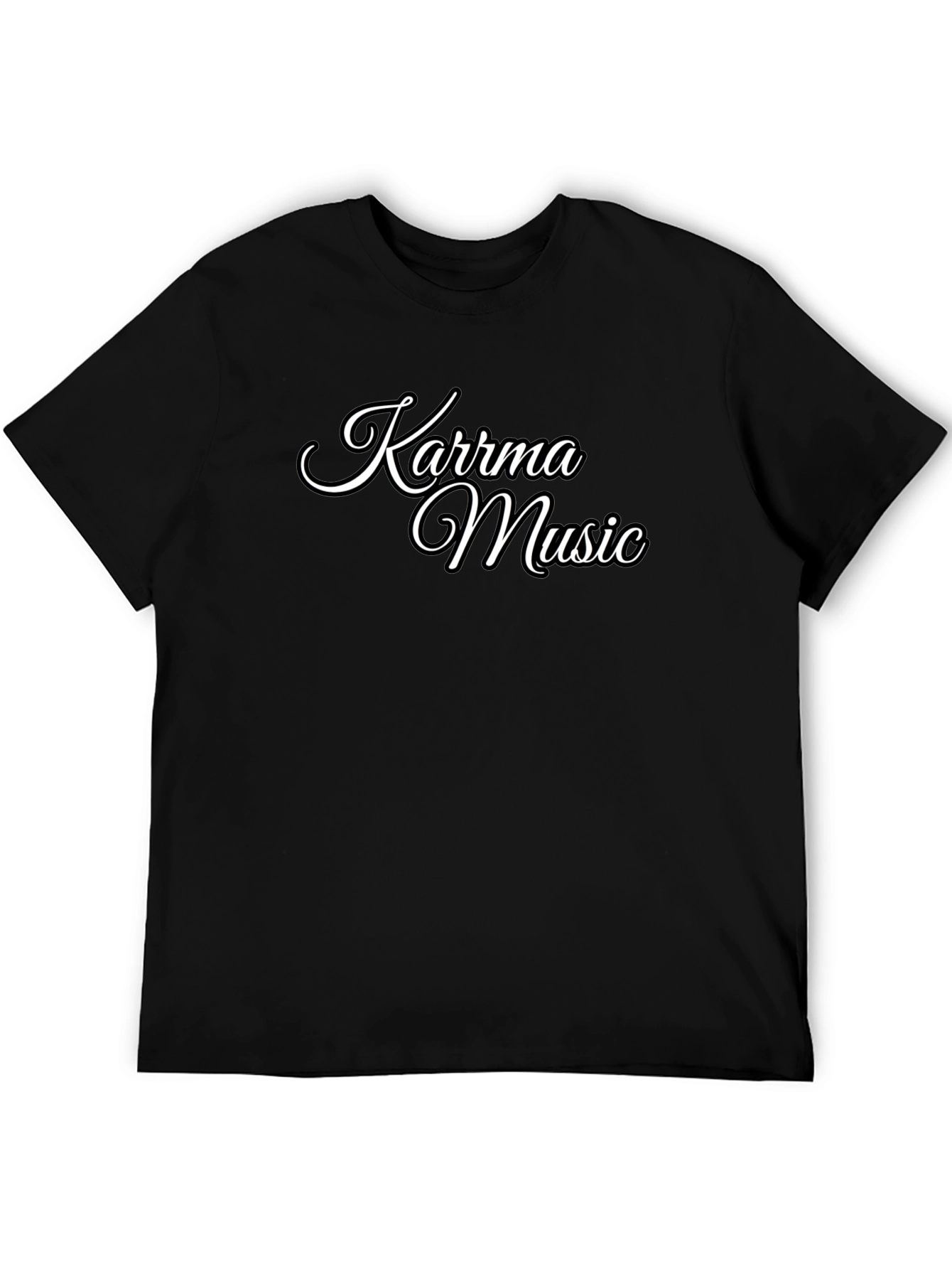 Karma Music Black Tee - Stylish Casual Wear