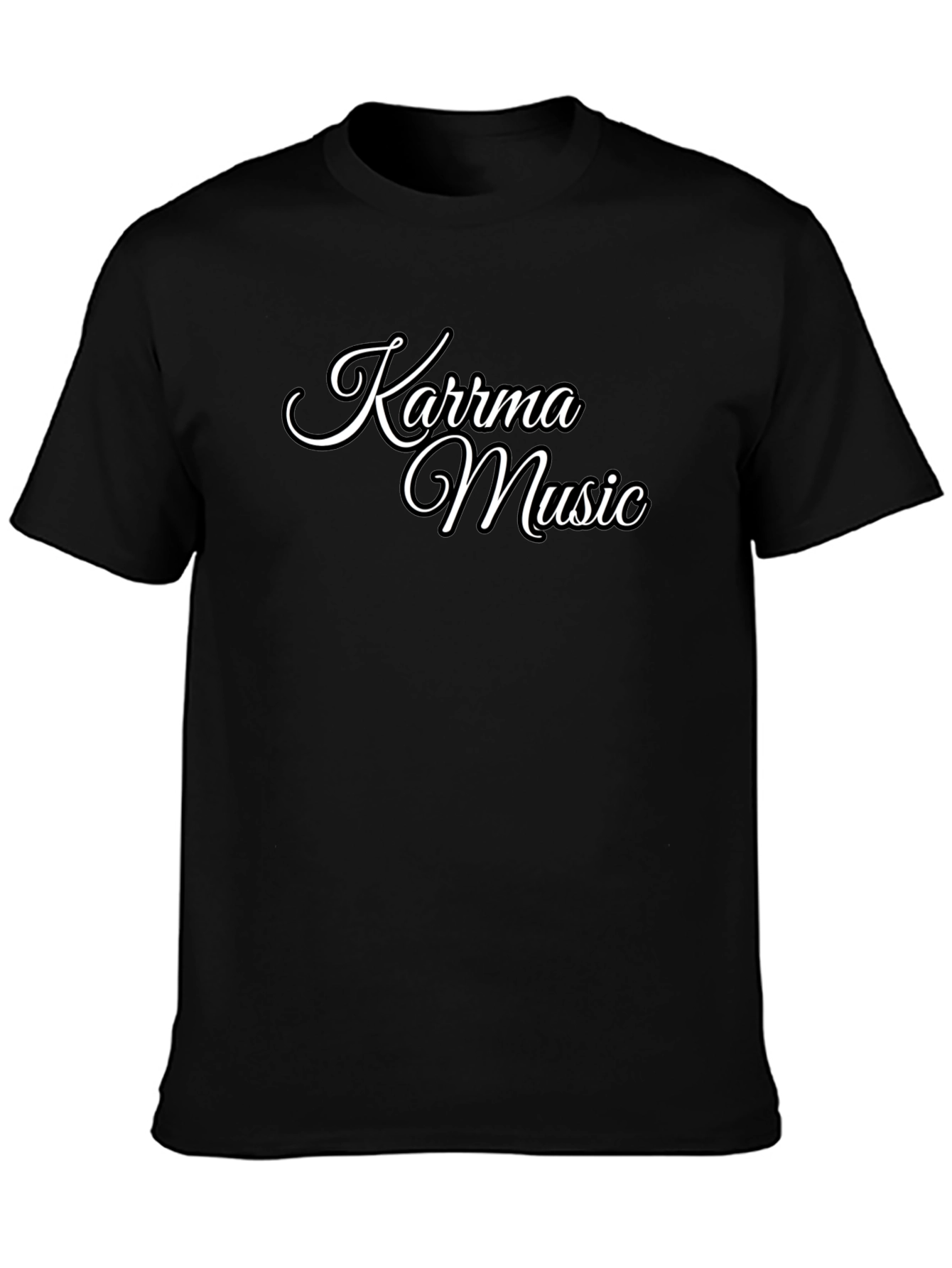 Karma Music Black Tee - Stylish Casual Wear