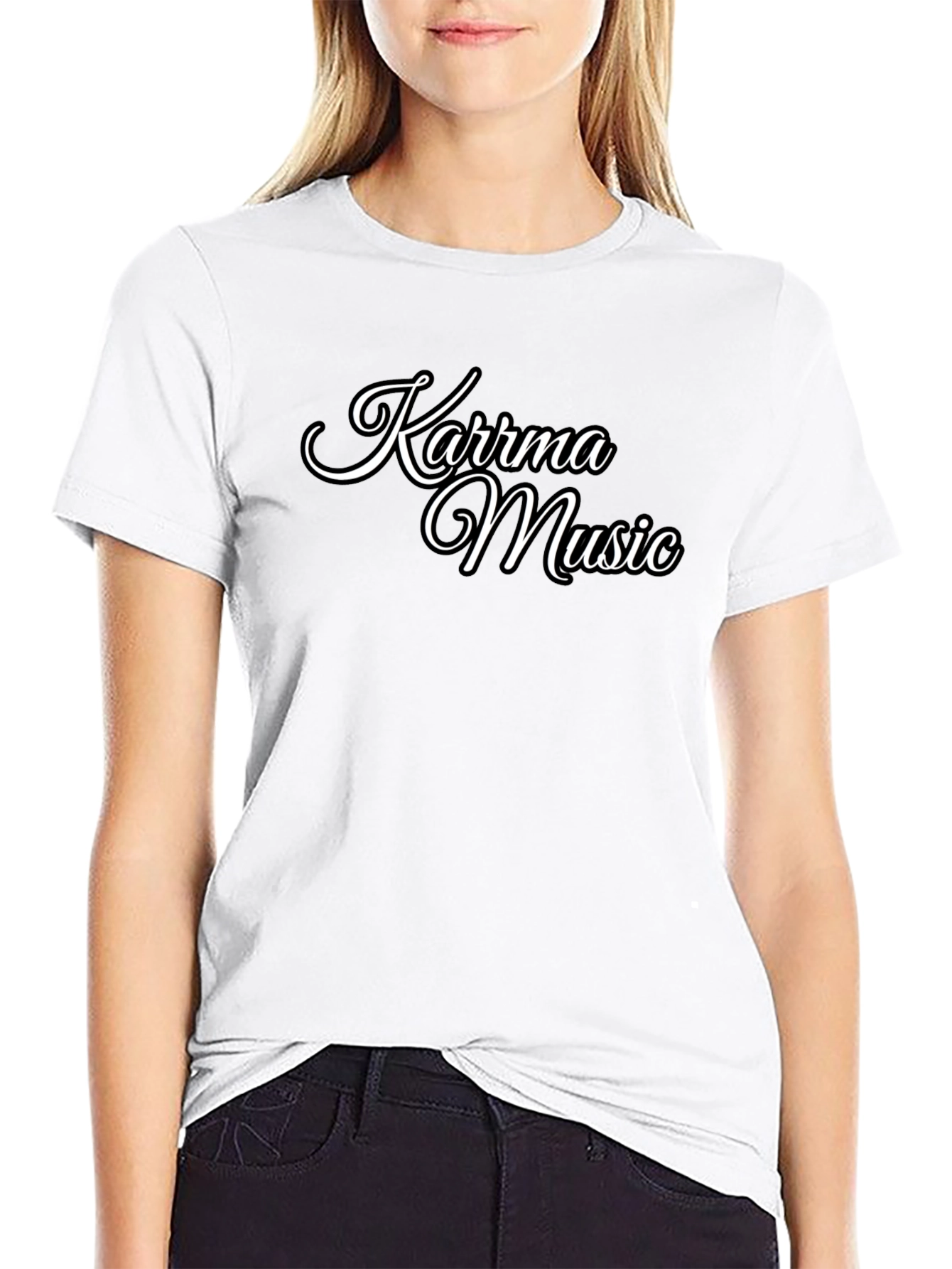 Karma Music Black Tee - Stylish Casual Wear