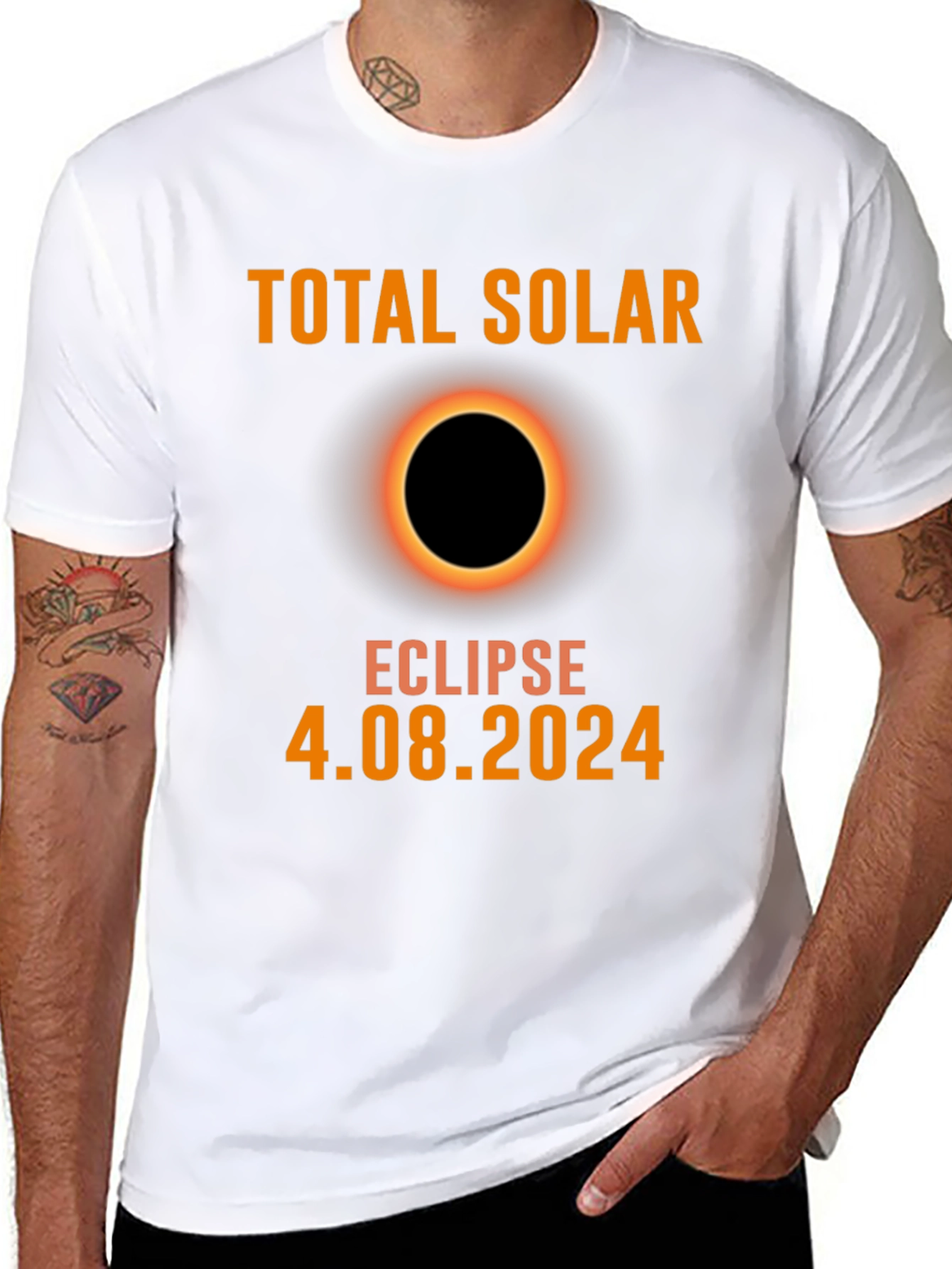 Total Solar Eclipse 2024 Black T-Shirt