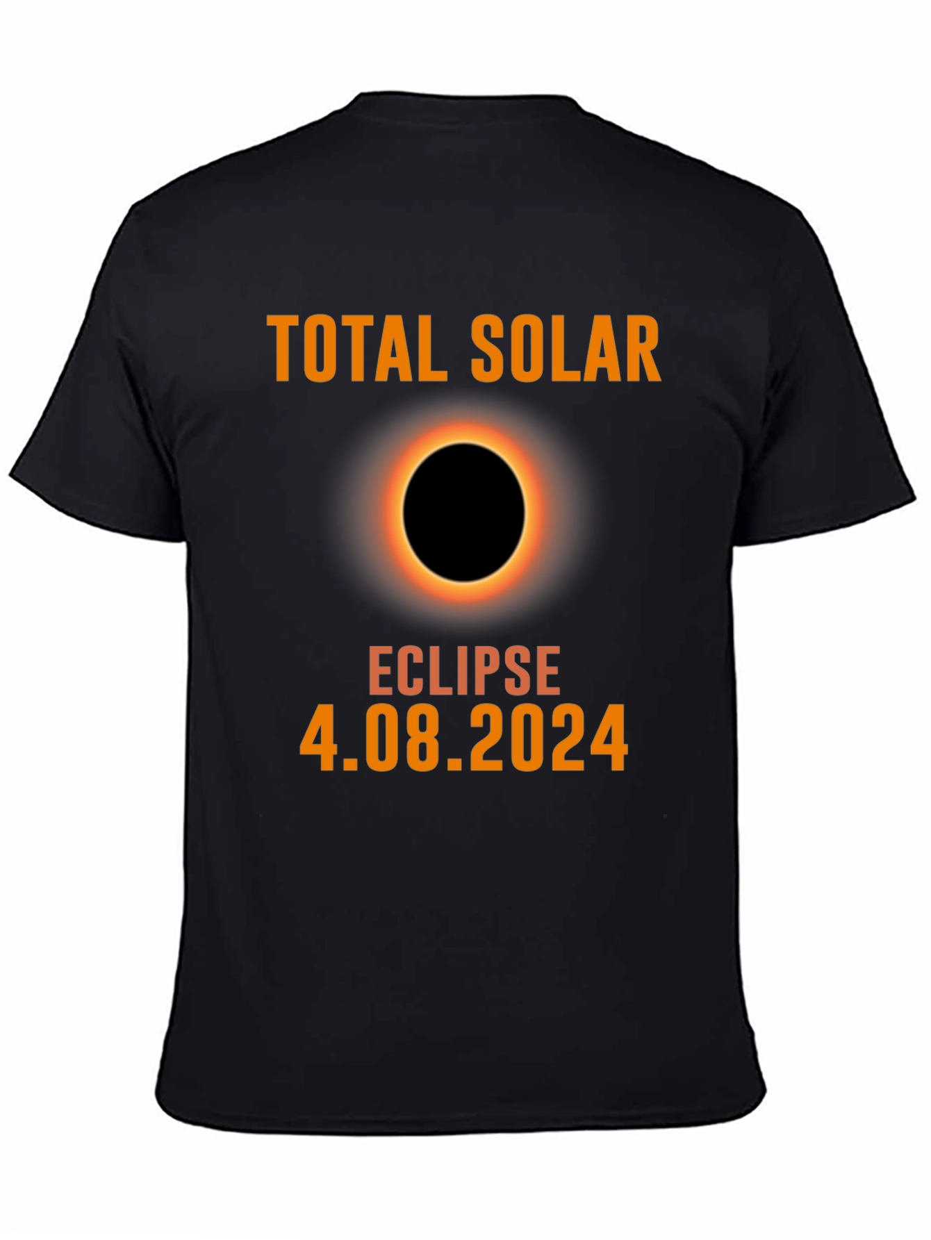 Total Solar Eclipse 2024 Black T-Shirt