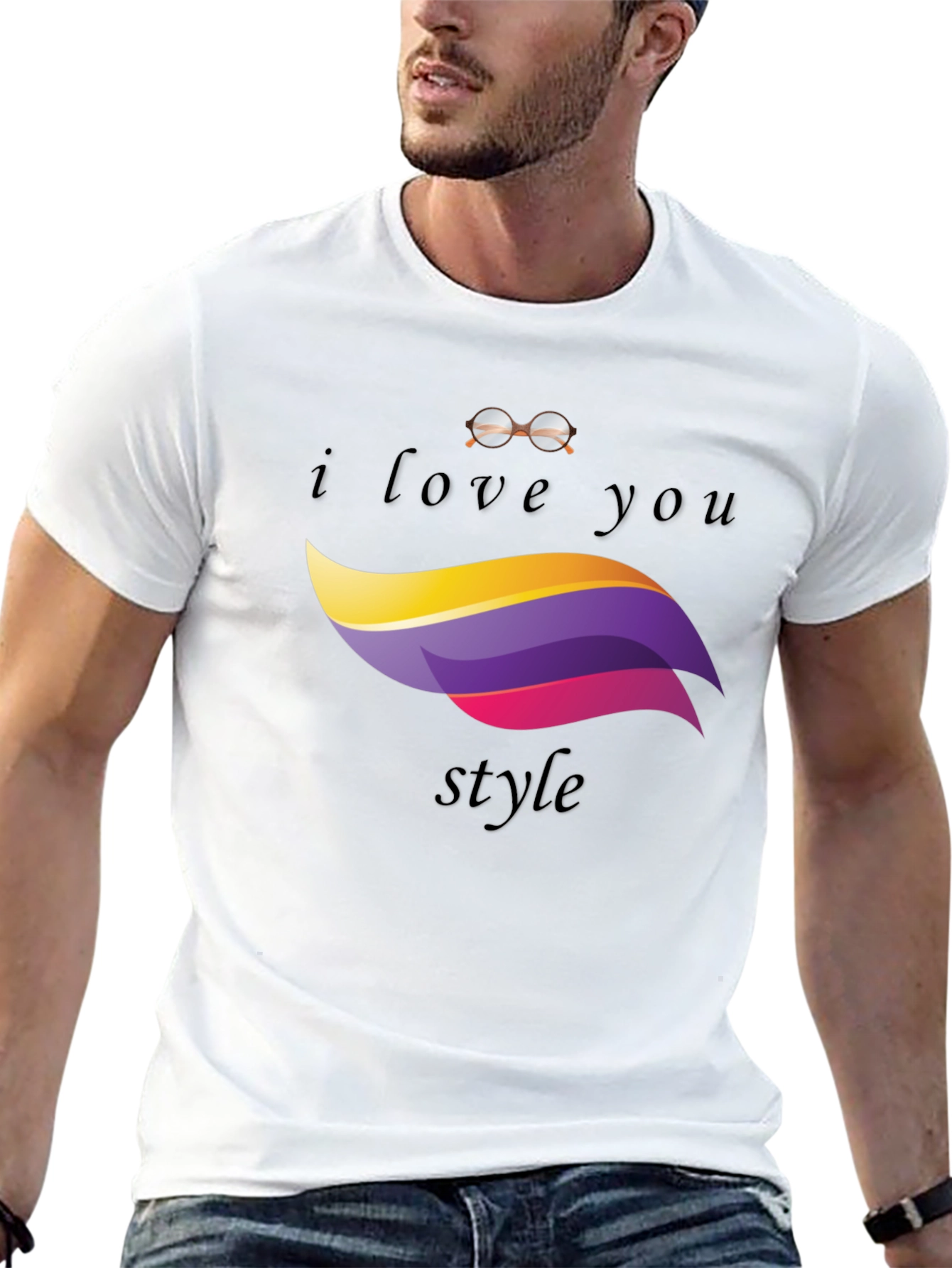 I Love You Style Black T-Shirt