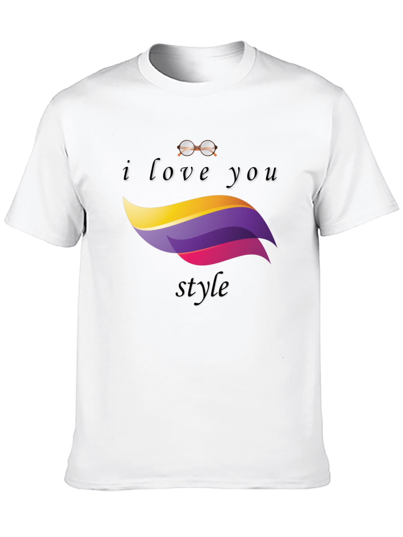 I Love You Style Black T-Shirt
