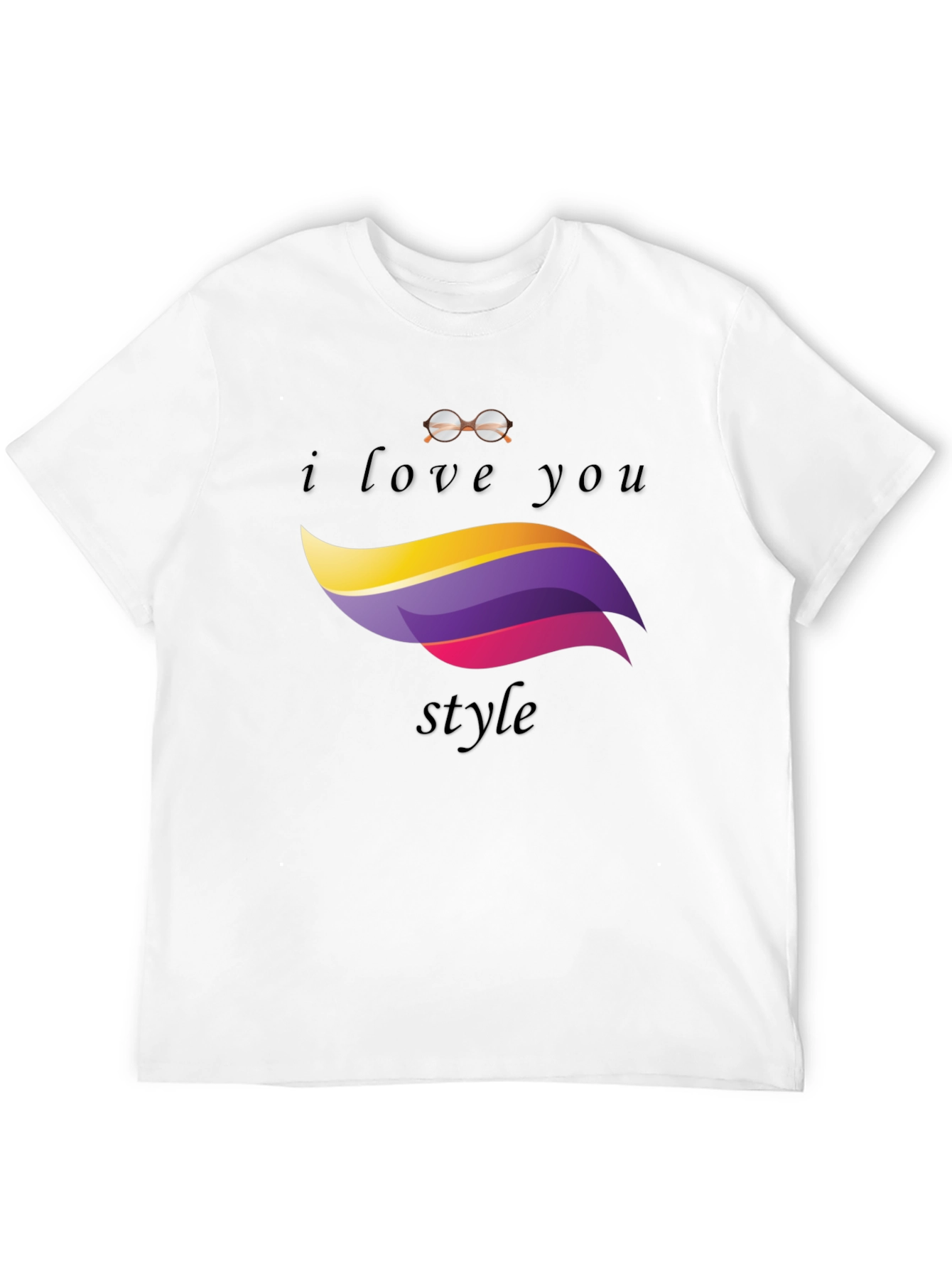 I Love You Style Black T-Shirt