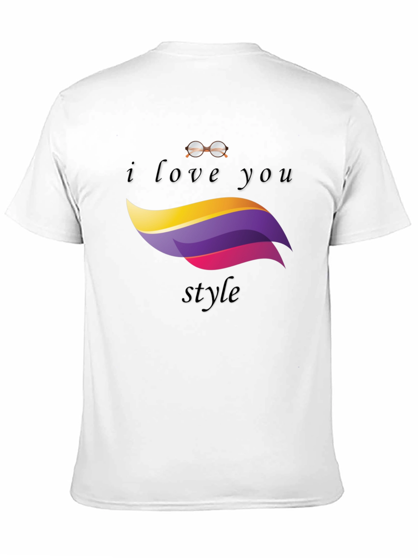 I Love You Style Black T-Shirt