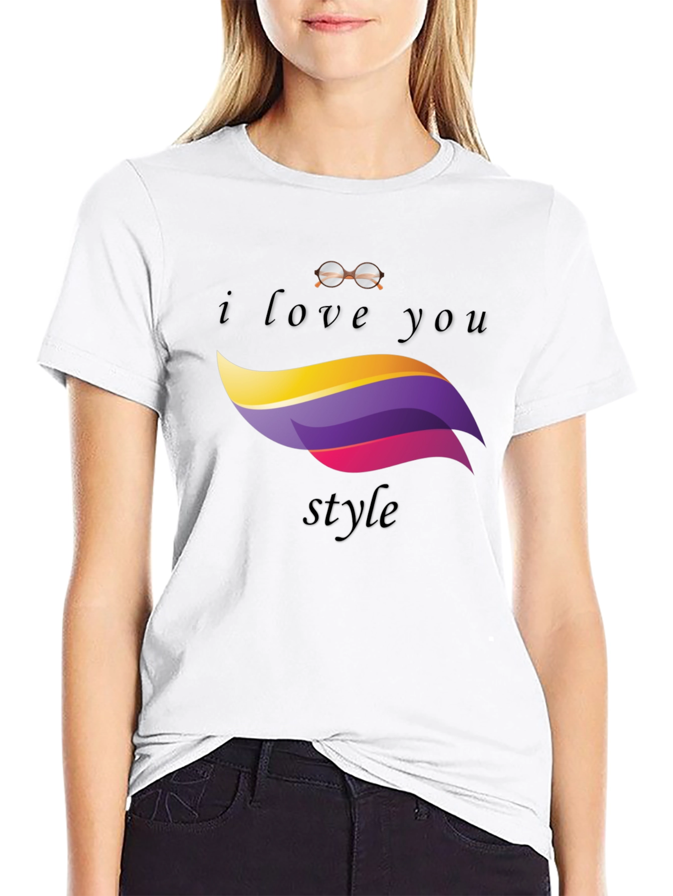 I Love You Style Black T-Shirt