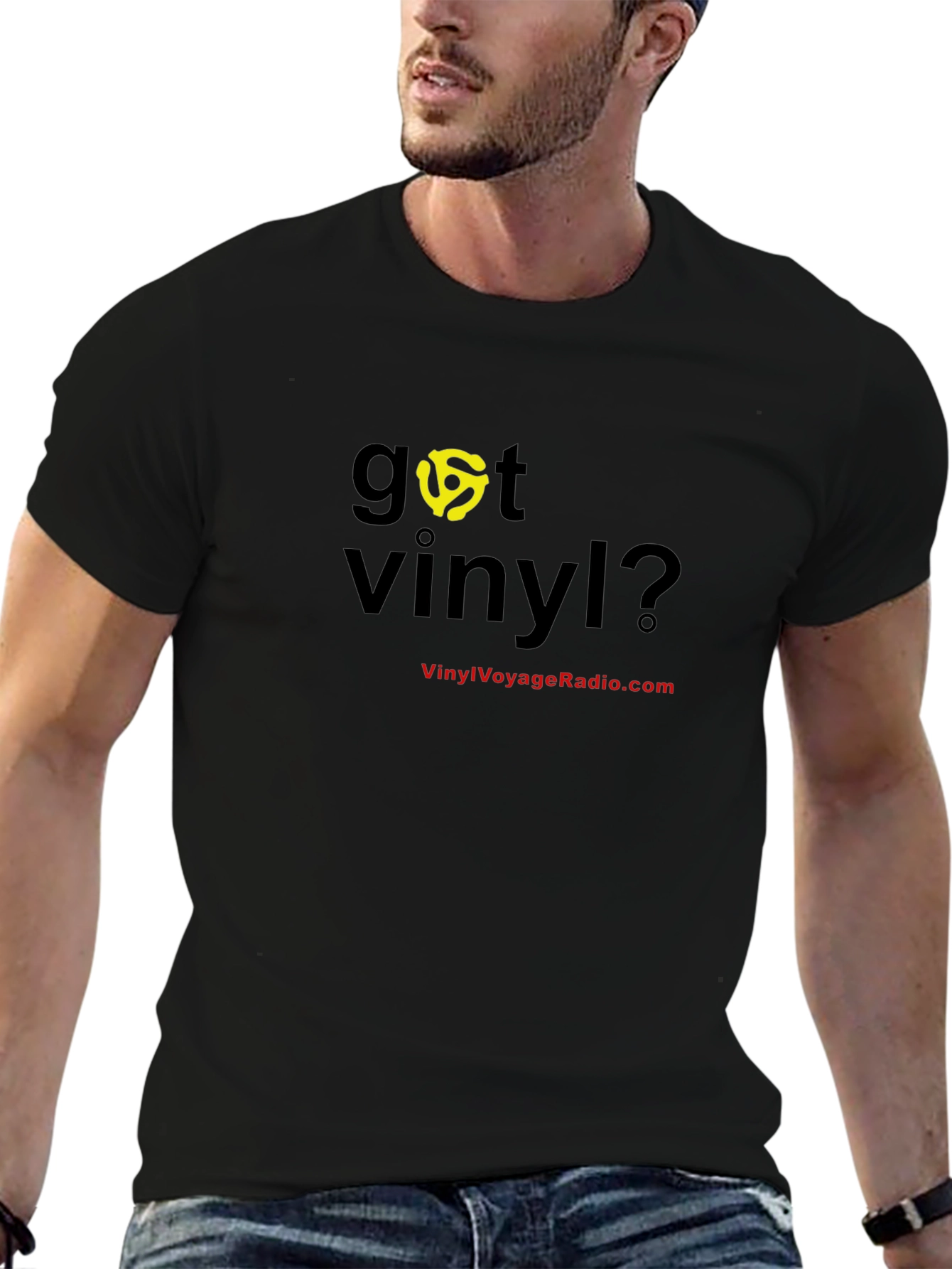 Got Vinyl? Black Graphic Tee