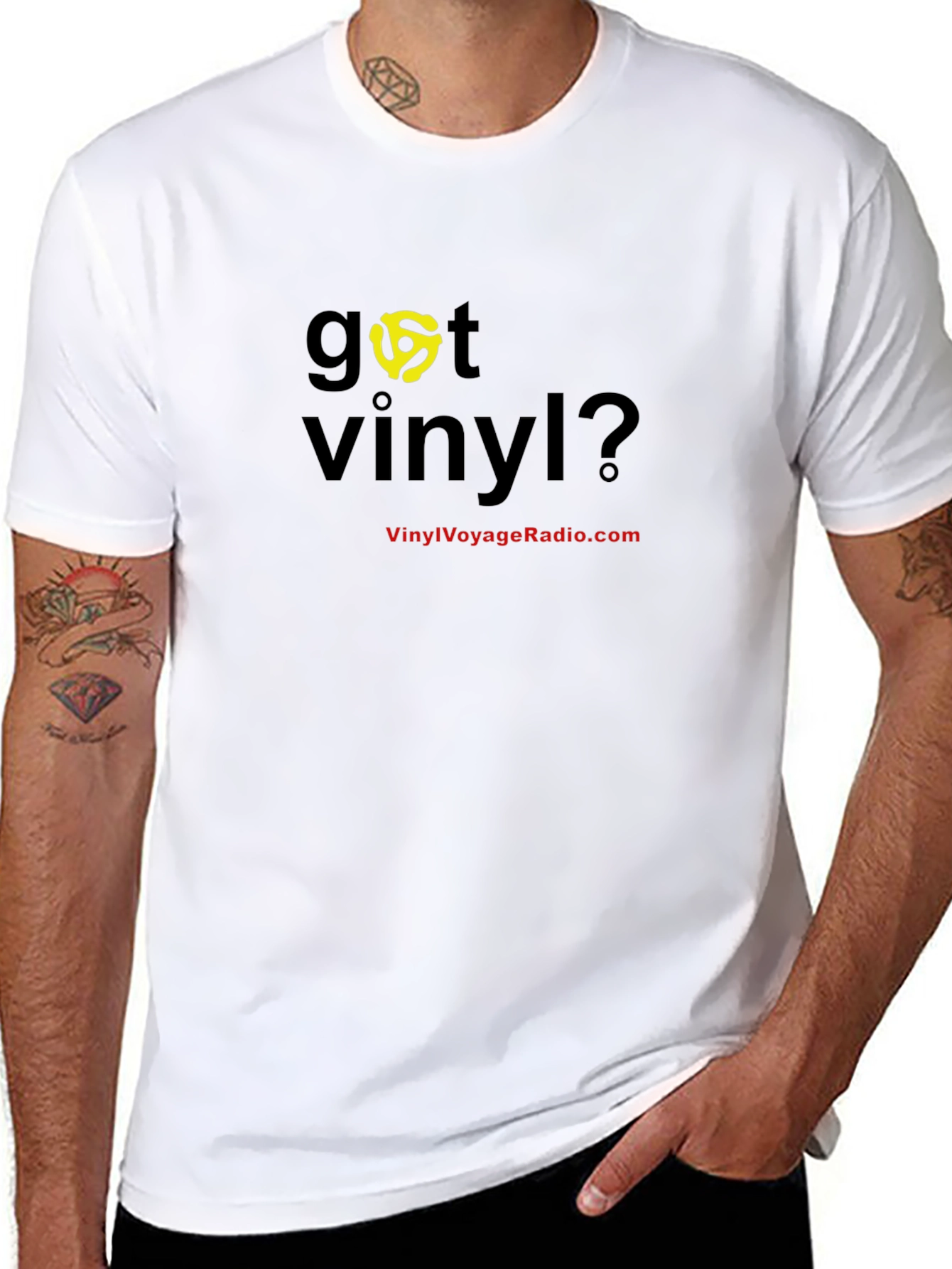 Got Vinyl? Black Graphic Tee