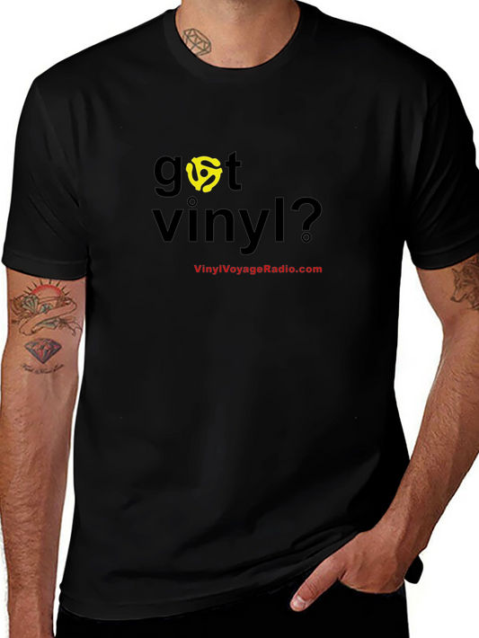 Got Vinyl? Black Graphic Tee