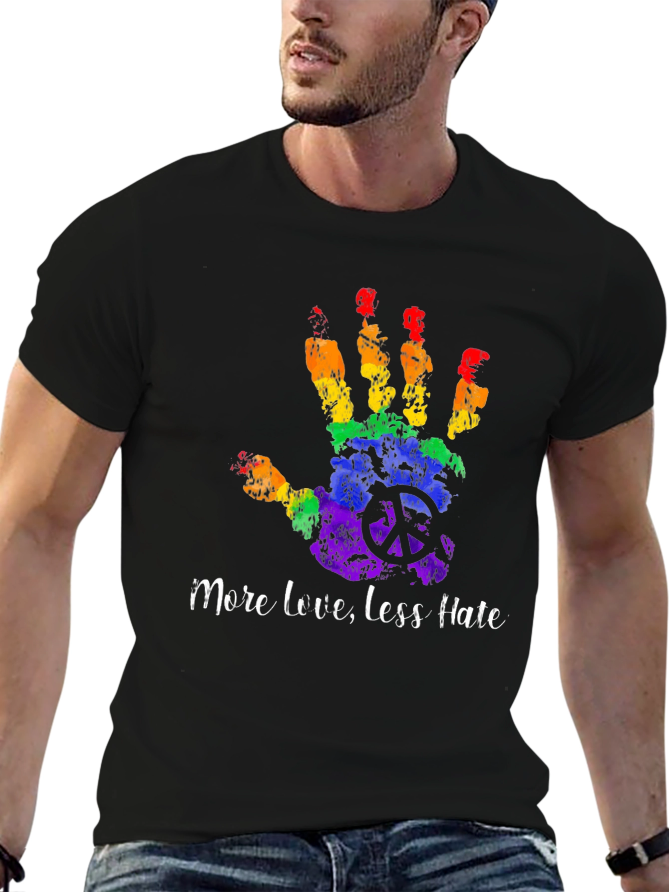 More Love Less Hate LGBT Pride T-Shirt