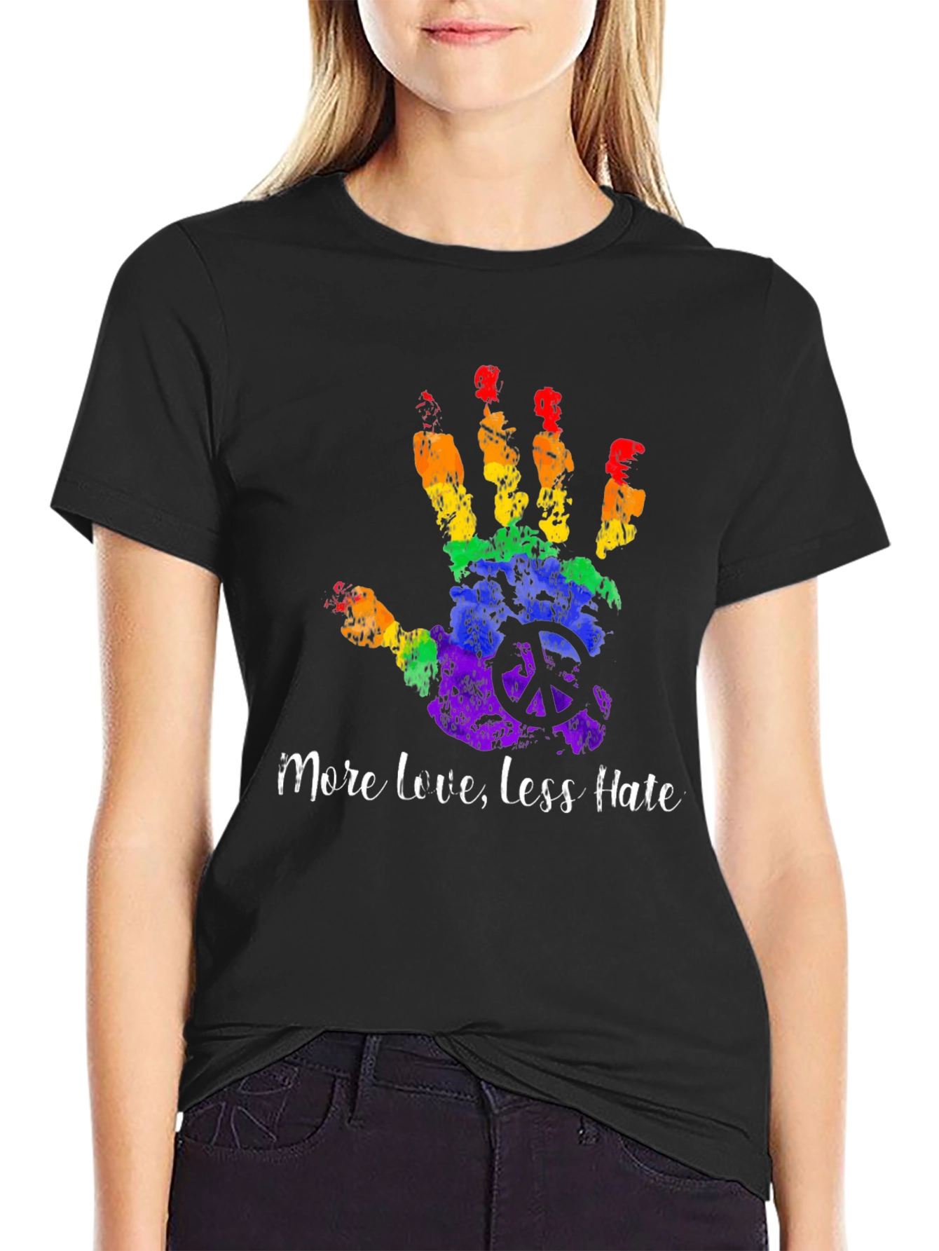 More Love Less Hate LGBT Pride T-Shirt