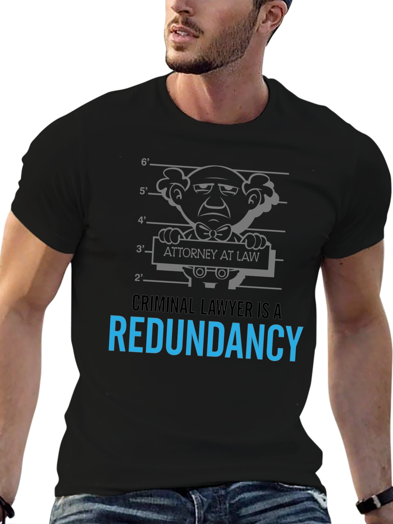 Criminal Lawyer Redundancy Graphic T-Shirt