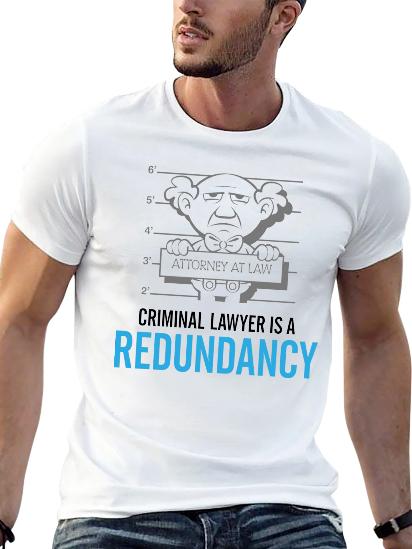 Criminal Lawyer Redundancy Graphic T-Shirt