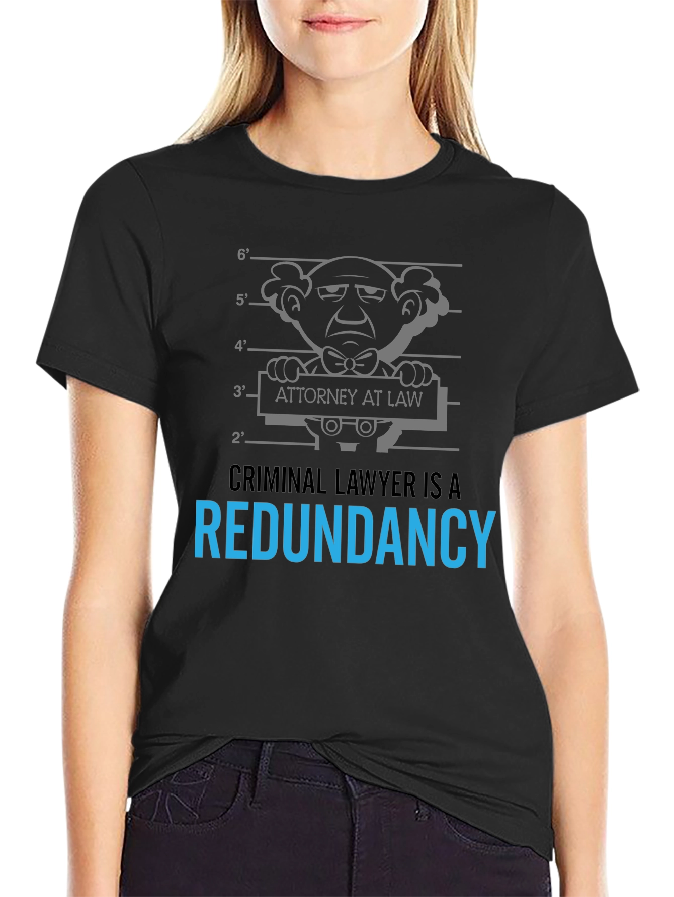 Criminal Lawyer Redundancy Graphic T-Shirt
