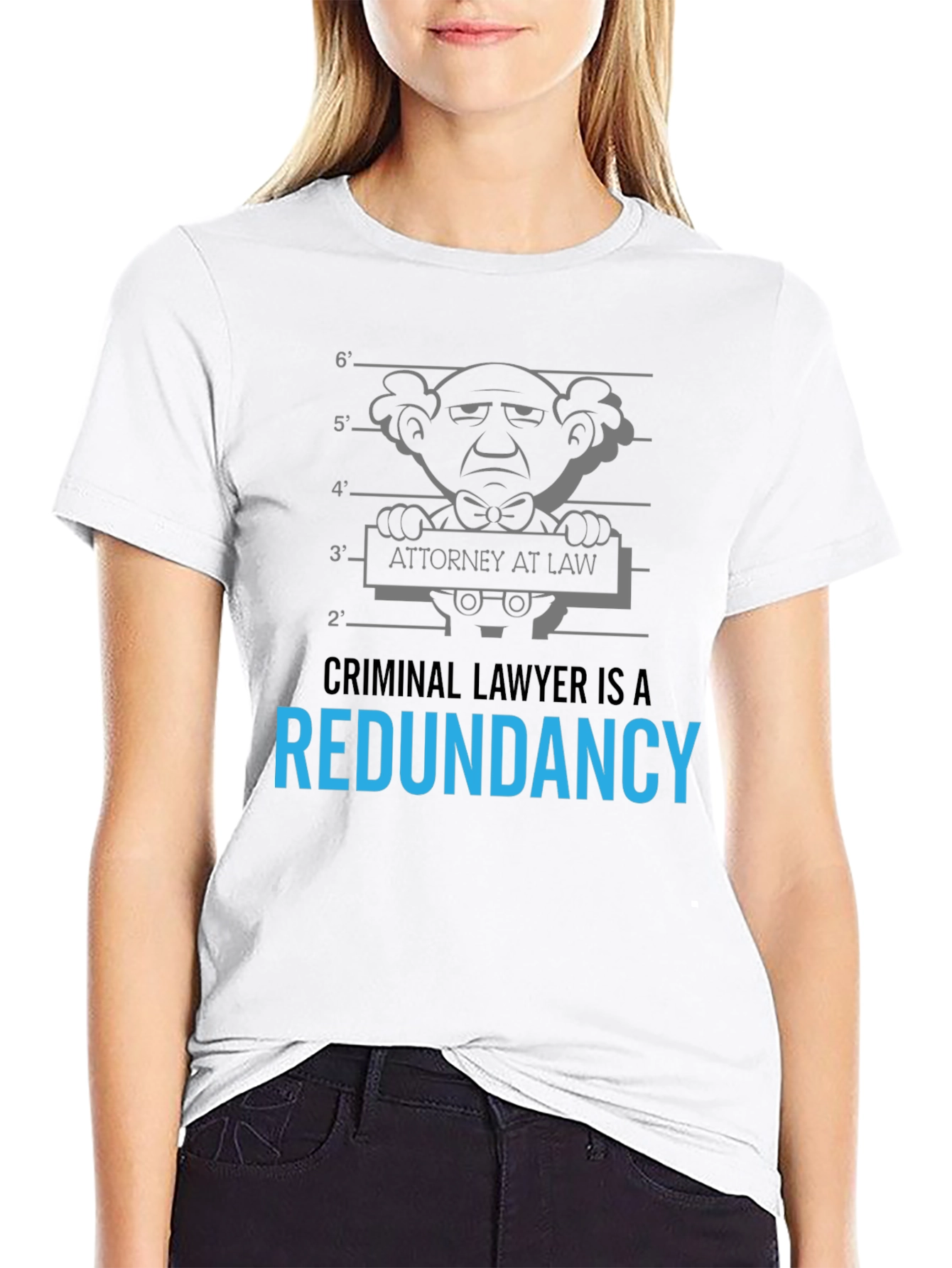Criminal Lawyer Redundancy Graphic T-Shirt