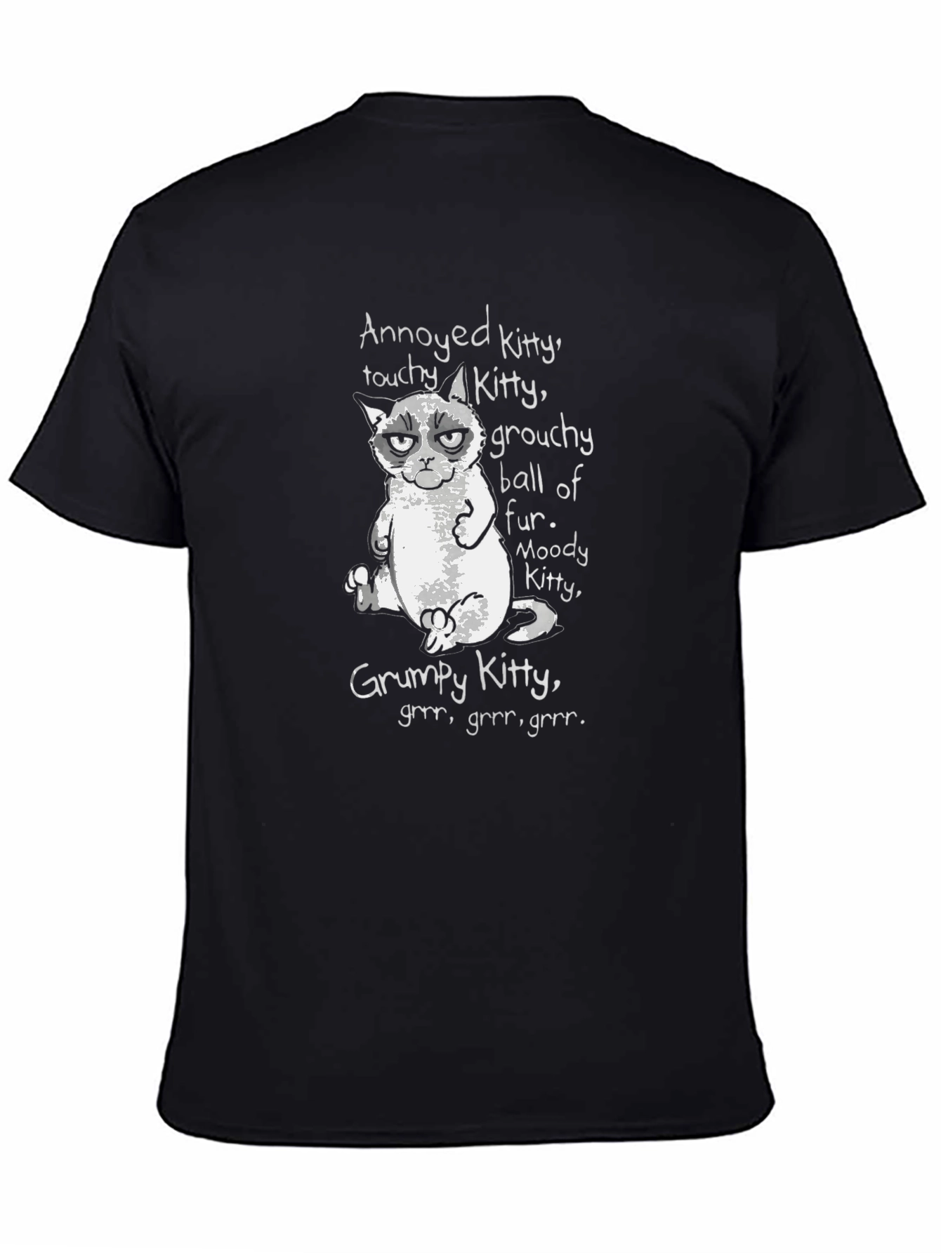 Grumpy Kitty T-Shirt: Annoyed Touchy Moody