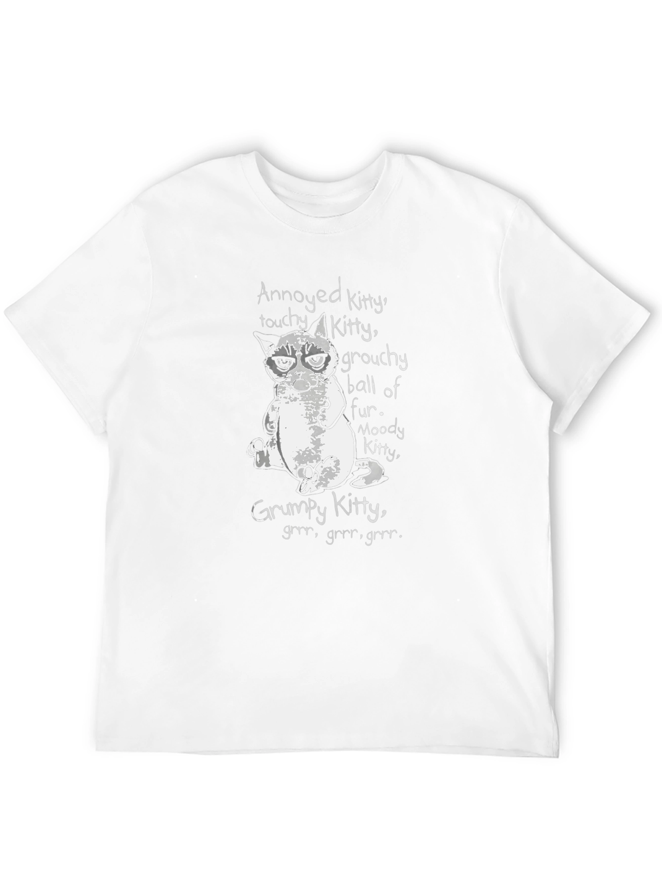 Grumpy Kitty T-Shirt: Annoyed Touchy Moody