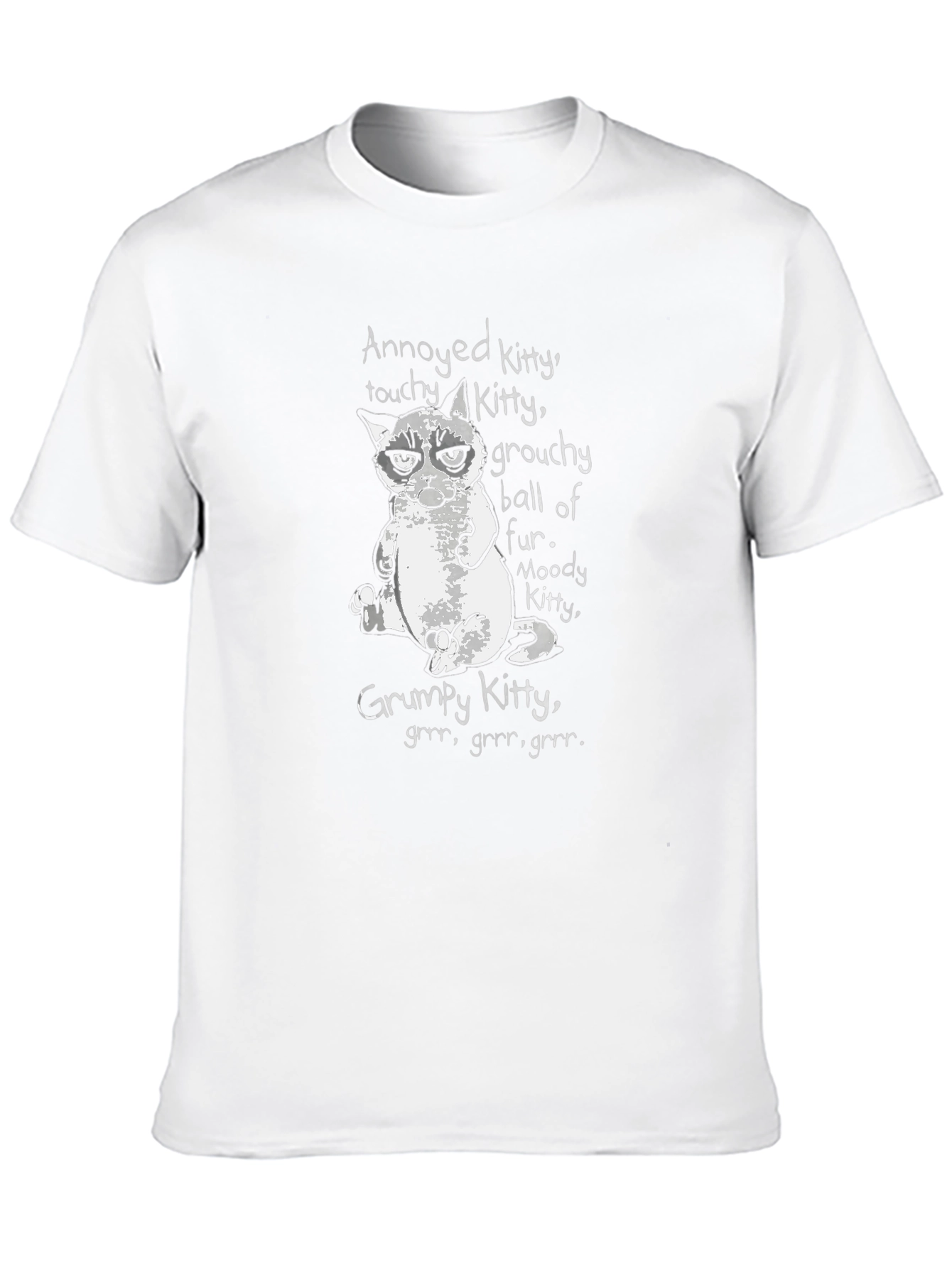 Grumpy Kitty T-Shirt: Annoyed Touchy Moody