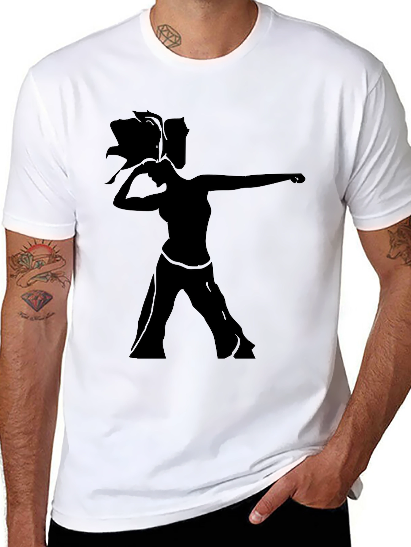 Silhouette Dance Graphic Tee - Unisex Black T-Shirt