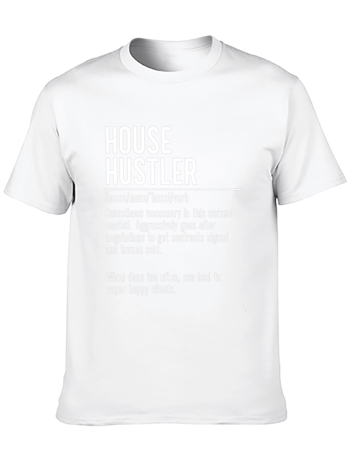 House Hustler Graphic Tee - Real Estate Agent T-Shirt