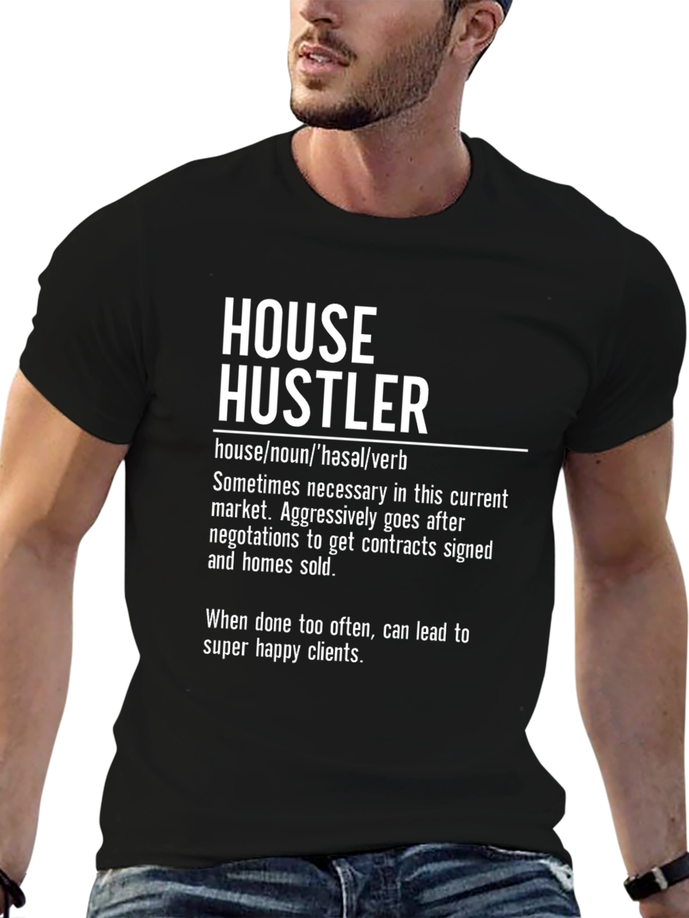House Hustler Graphic Tee - Real Estate Agent T-Shirt