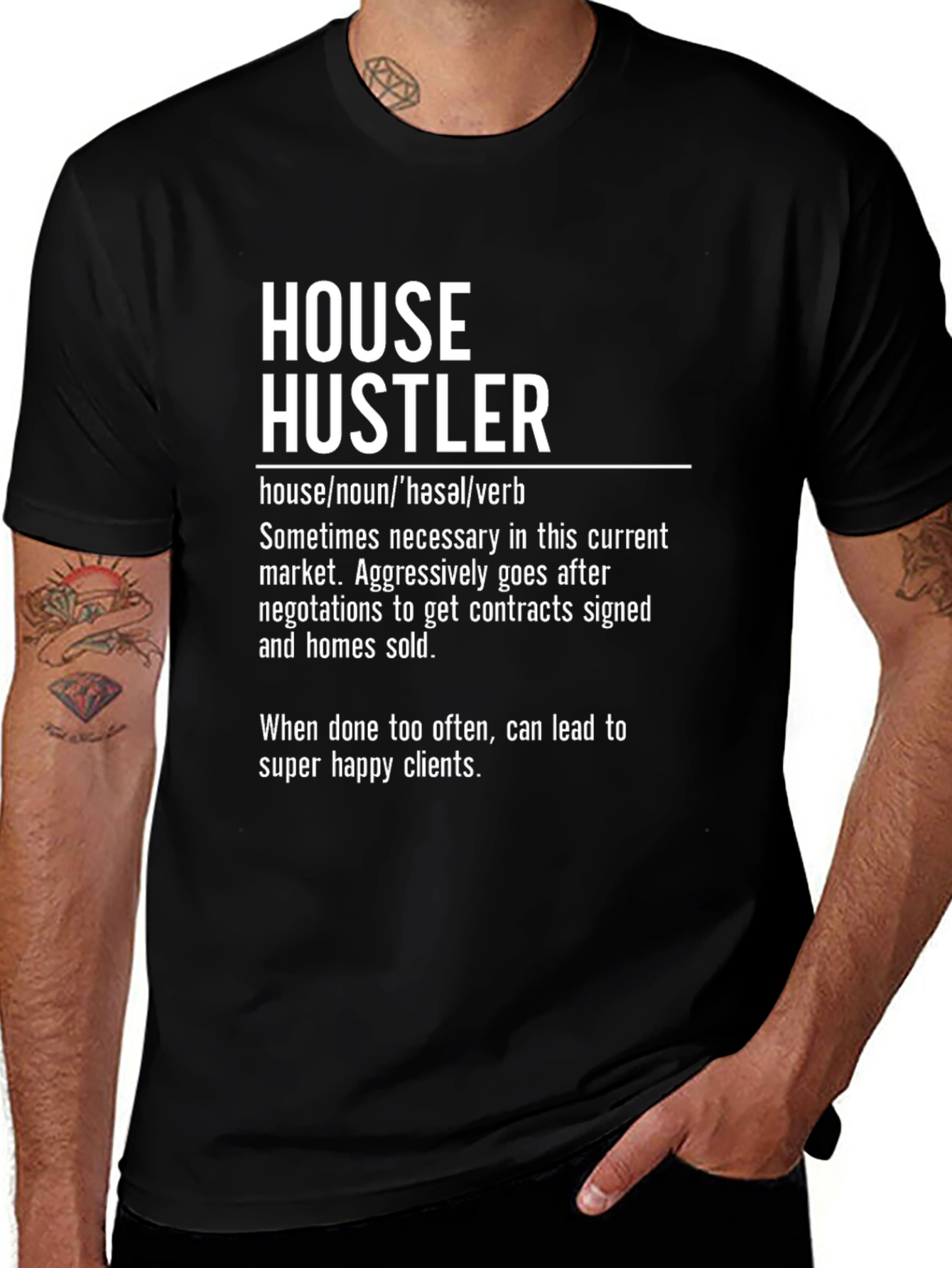 House Hustler Graphic Tee - Real Estate Agent T-Shirt