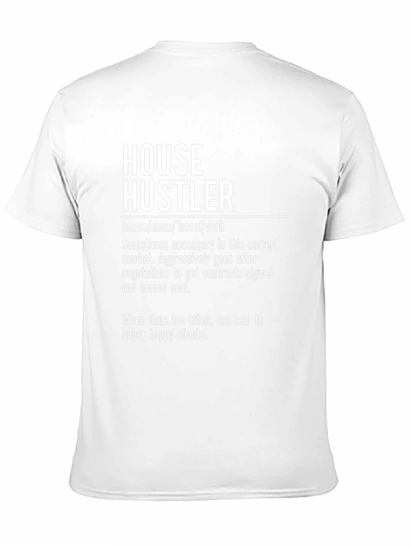 House Hustler Graphic Tee - Real Estate Agent T-Shirt