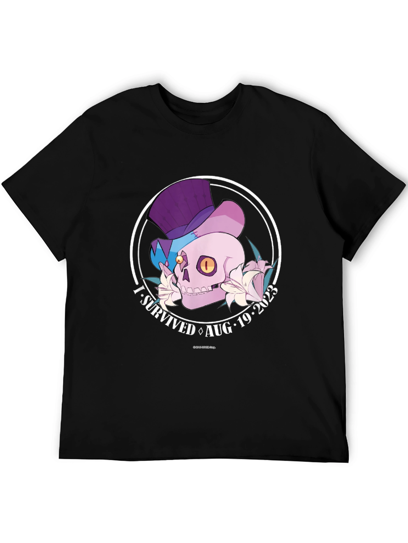 I Survived Aug 19 2023 Skull T-Shirt