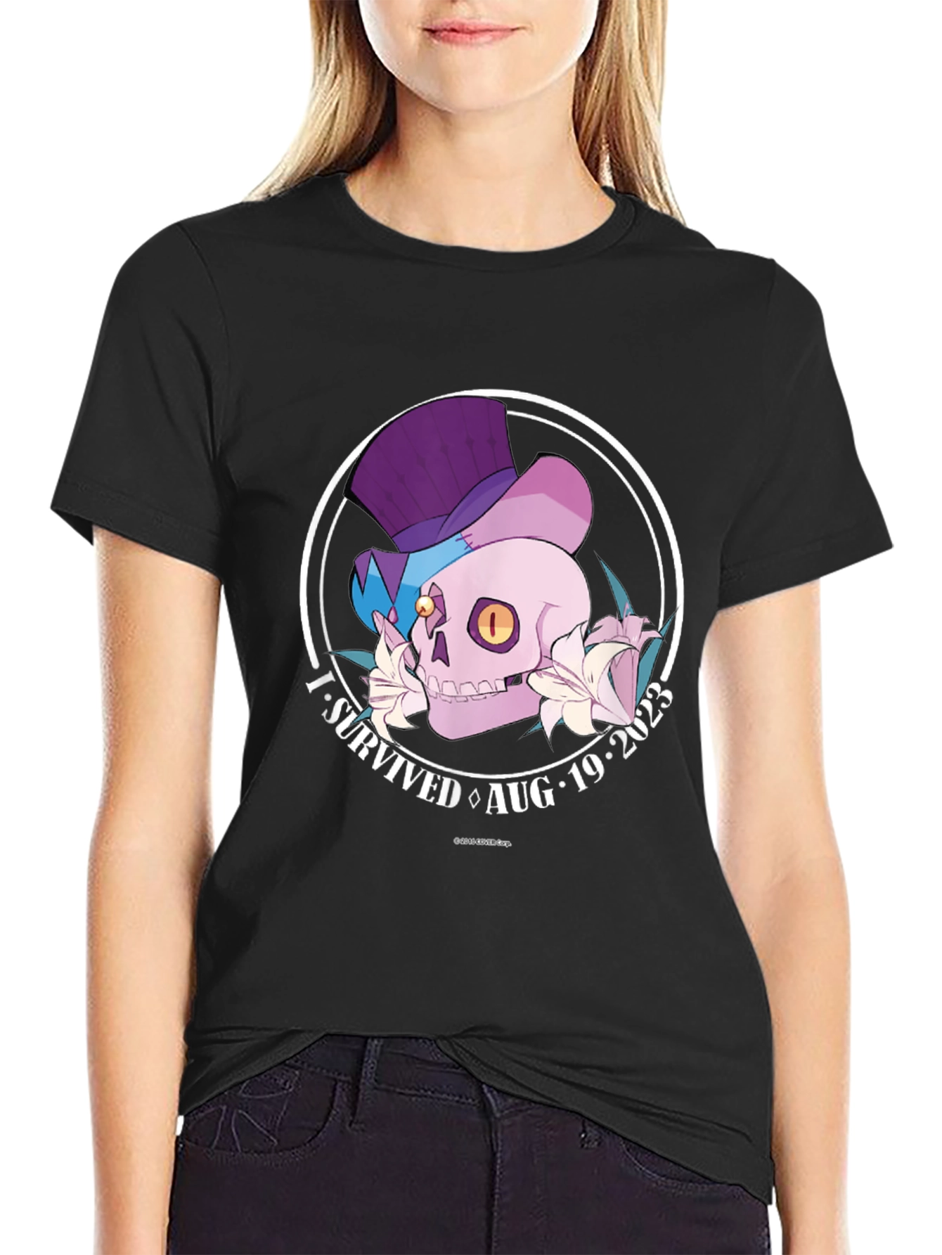 I Survived Aug 19 2023 Skull T-Shirt