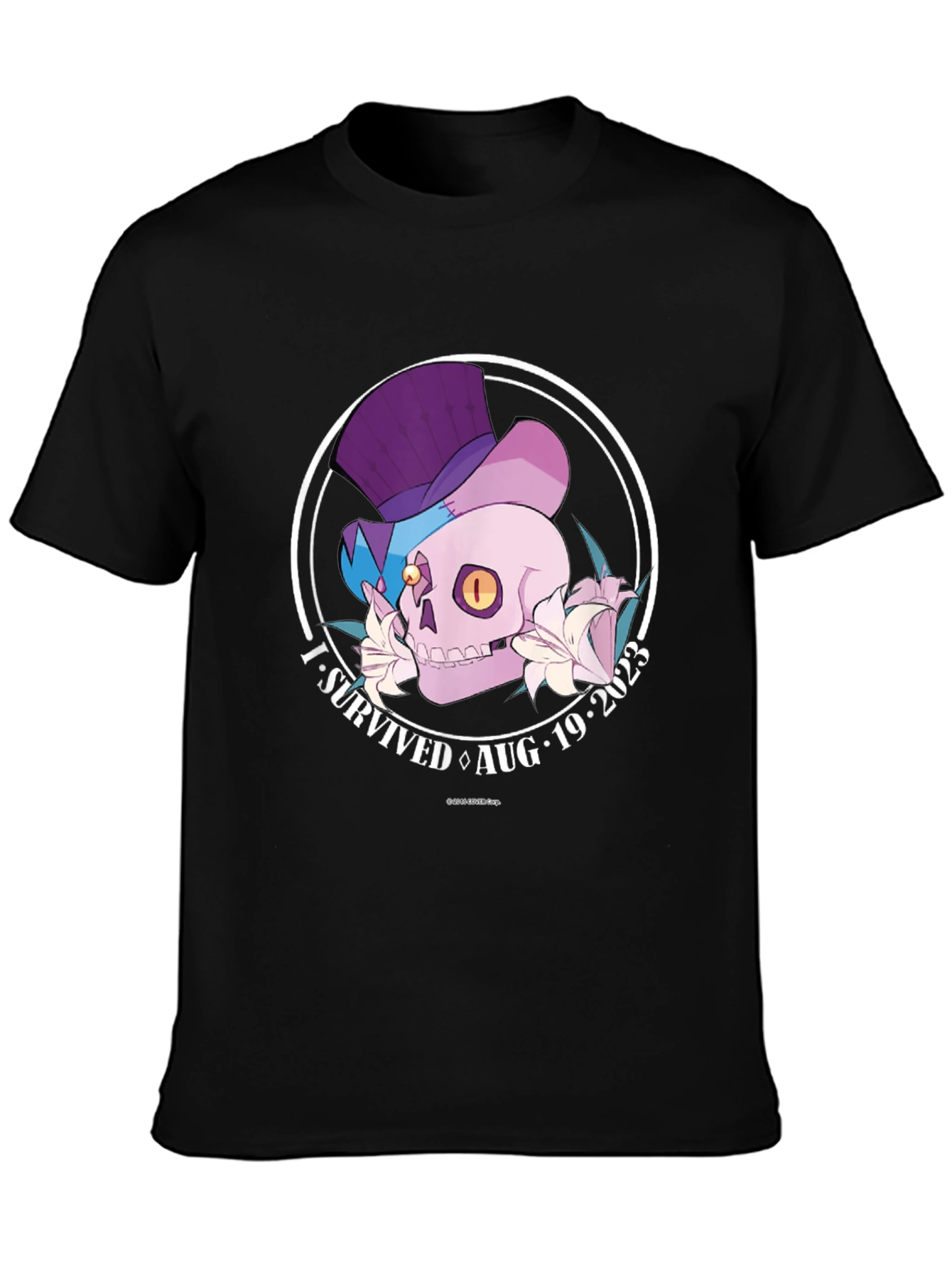 I Survived Aug 19 2023 Skull T-Shirt
